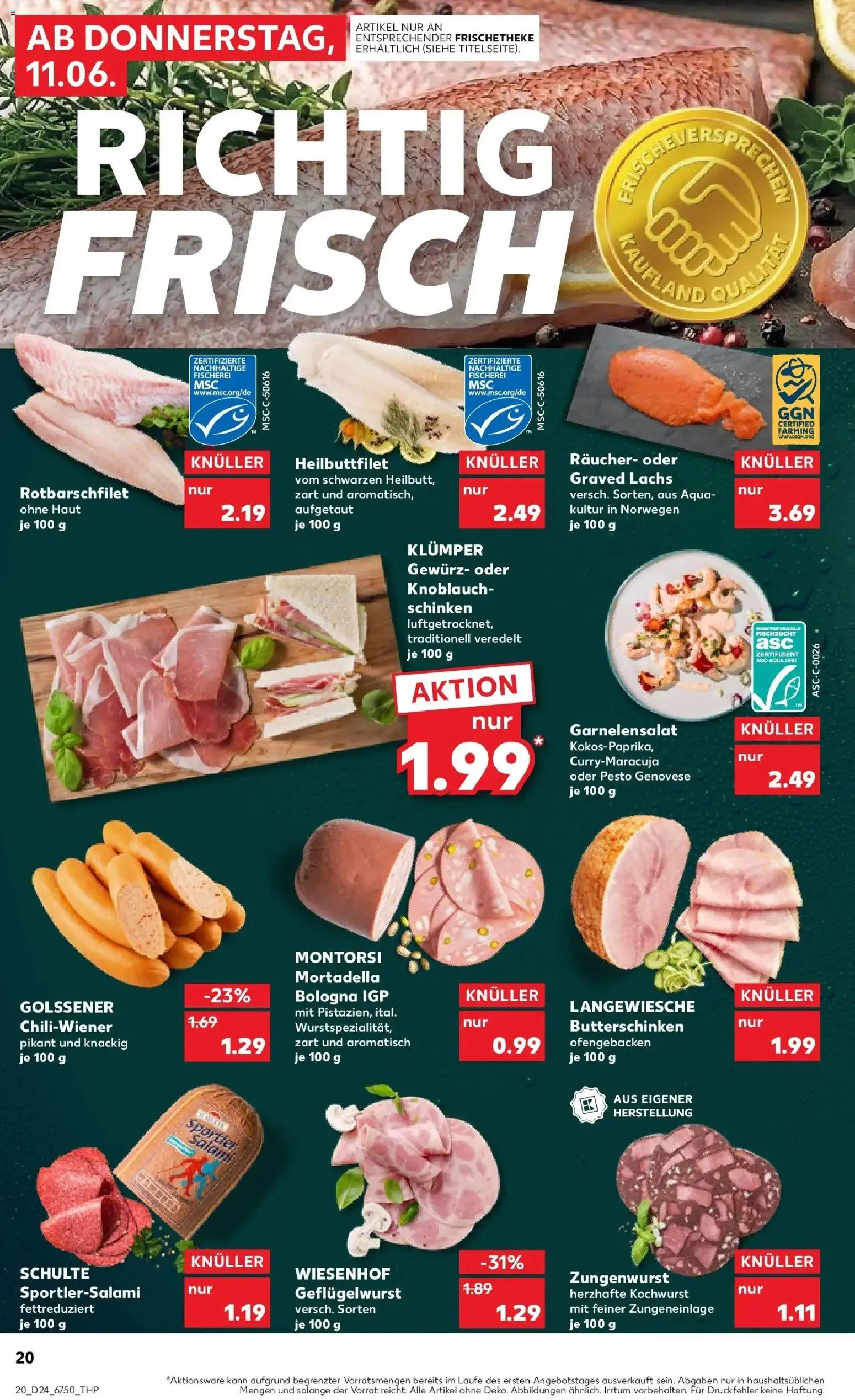 Kaufland Prospekt Annaberg-Buchholz – gültig ab 08.06.2026 | Seite: 29 | Produkte: Lachs, Knoblauch, Salami, Schinken