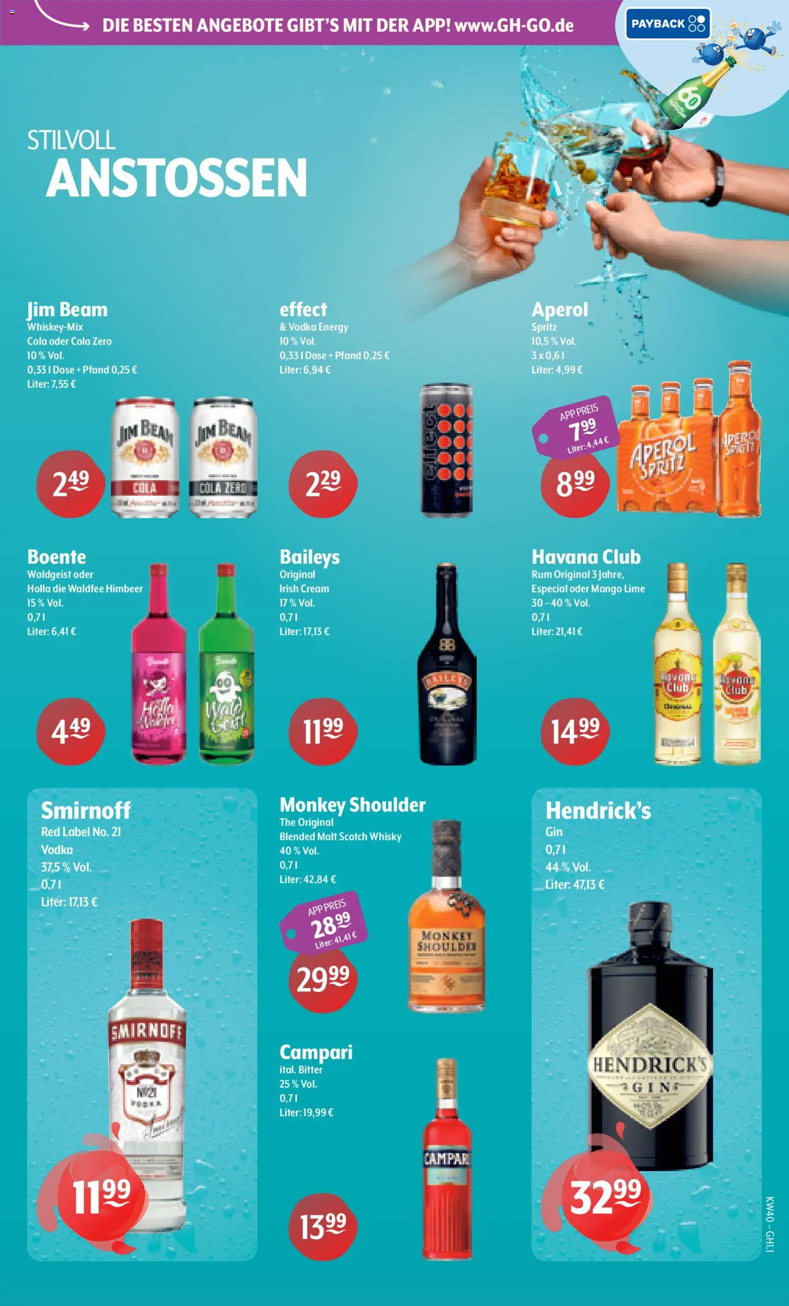 Getränke Hoffmann Prospekt – gültig ab 28.09.2026 | Seite: 5 | Produkte: Whisky, Jim beam, Energy, Aperol