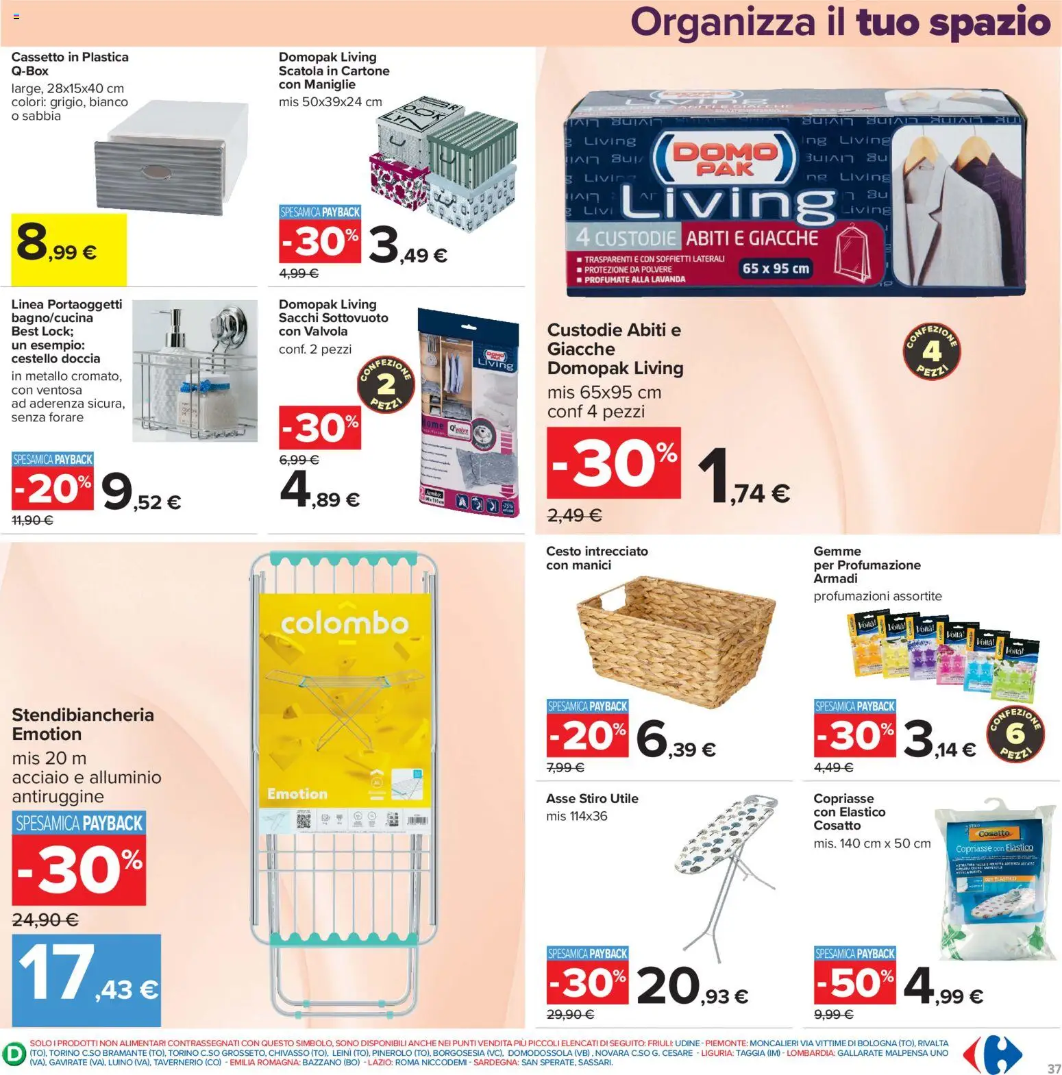 Volantino Carrefour del 15/09/2026 | Pagina: 37 | Prodotti: Abiti, Lavanda, Scatola, Doccia