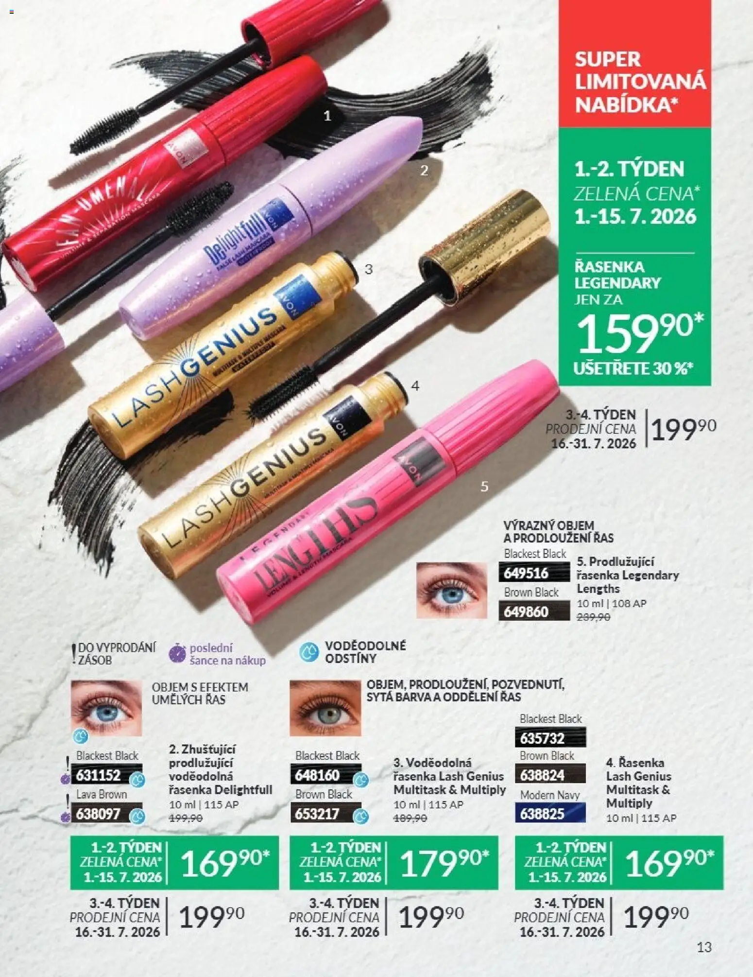 Avon Katalog 07/2026 od 01.07.2026 | Strana: 13 | Produkty: Řasenka