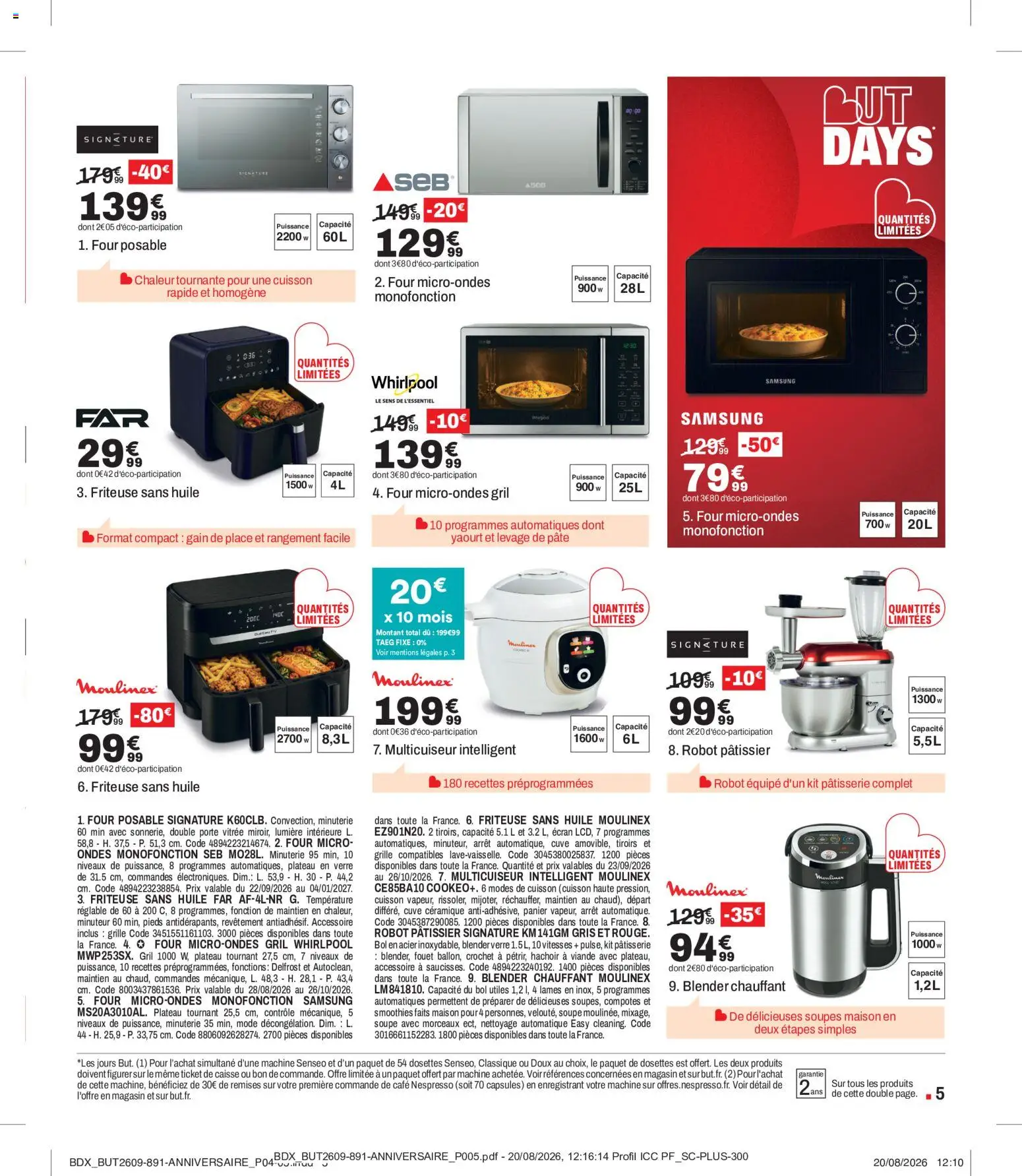 {H1} | Page: 5 | Produits: Friteuse, Nespresso, Mais, Porte
