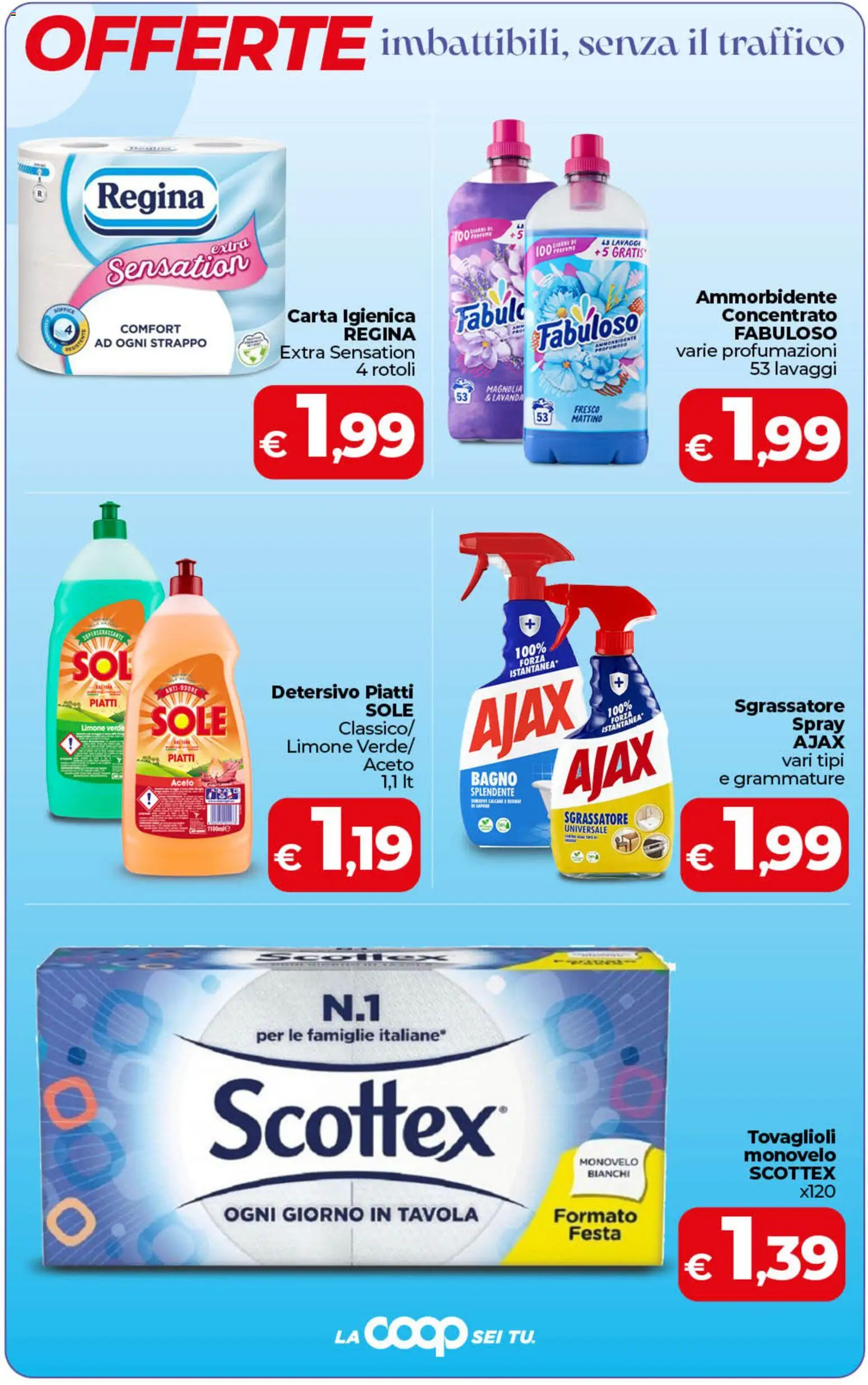 Volantino COOP del 07.04.2026 | Pagina: 5 | Prodotti: Carta igienica, Limone, Aceto, Lavanda