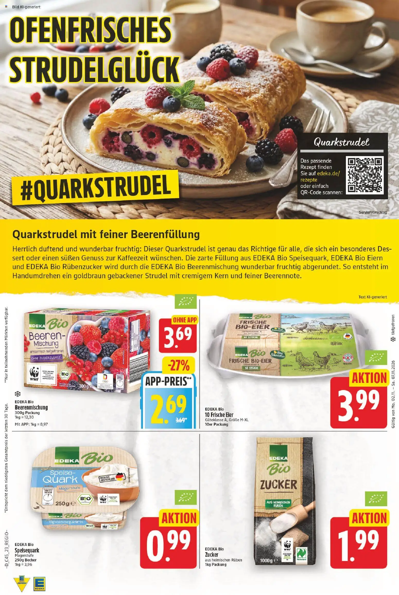 E center Prospekt – gültig ab 02.11.2026 | Seite: 23 | Produkte: Quark, Milch, Zucker, Speisequark