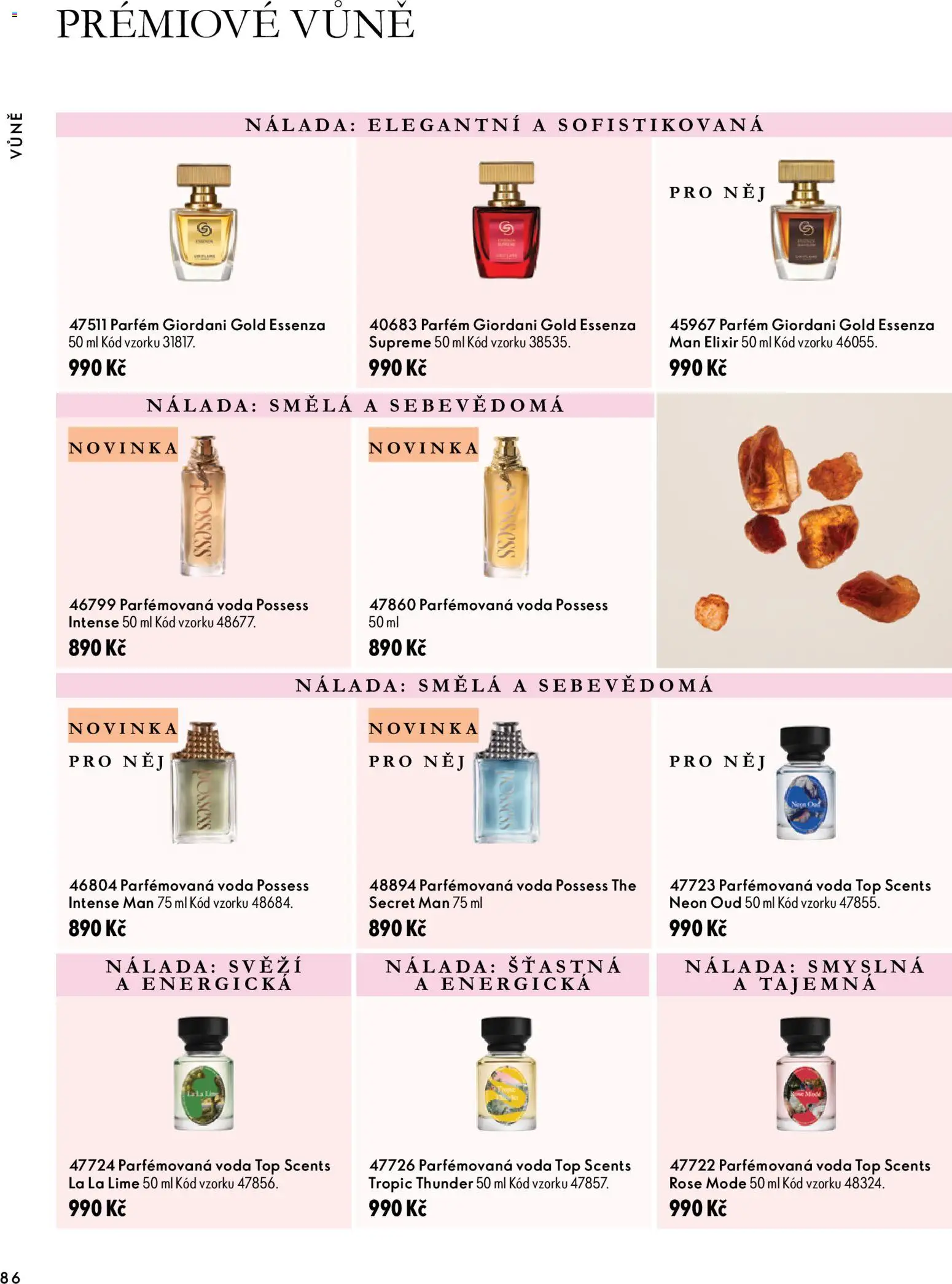 Oriflame katalog Novage+ Proceuticals od 30.09.2026 | Strana: 86 | Produkty: Voda, Parfém