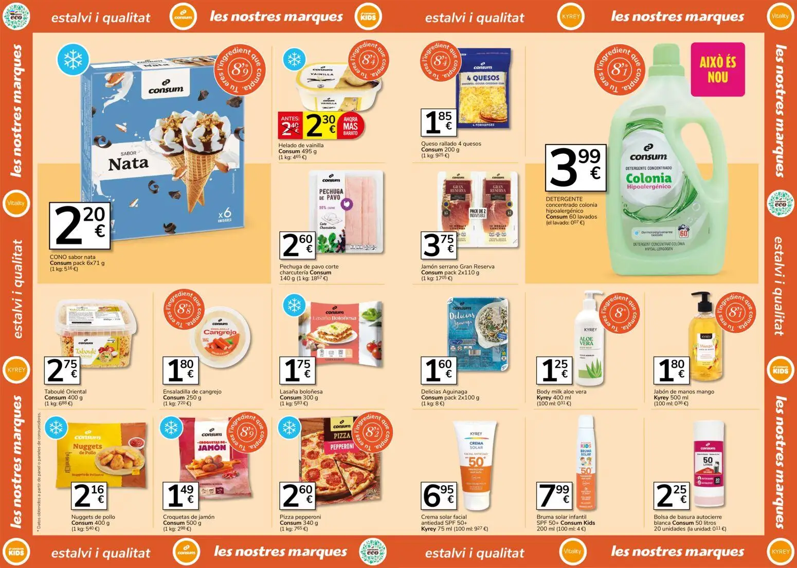 Consum - folleto │ válido desde el 28.05.2026 | Página: 9 | Productos: Jamón, Helado, Bolsa, Croquetas