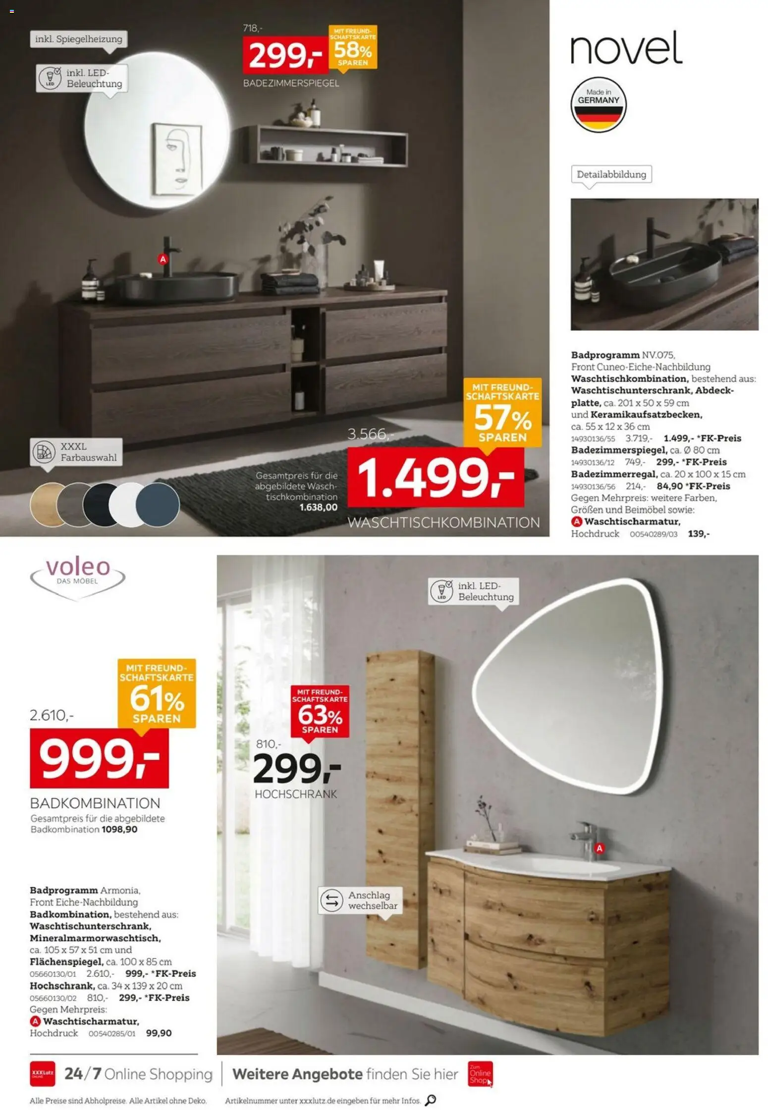 XXXLutz Badezimmer-Testerinnen und -Tester gesucht – gültig ab 25.07.2026 | Seite: 8 | Produkte: Badezimmerspiegel, Hochschrank