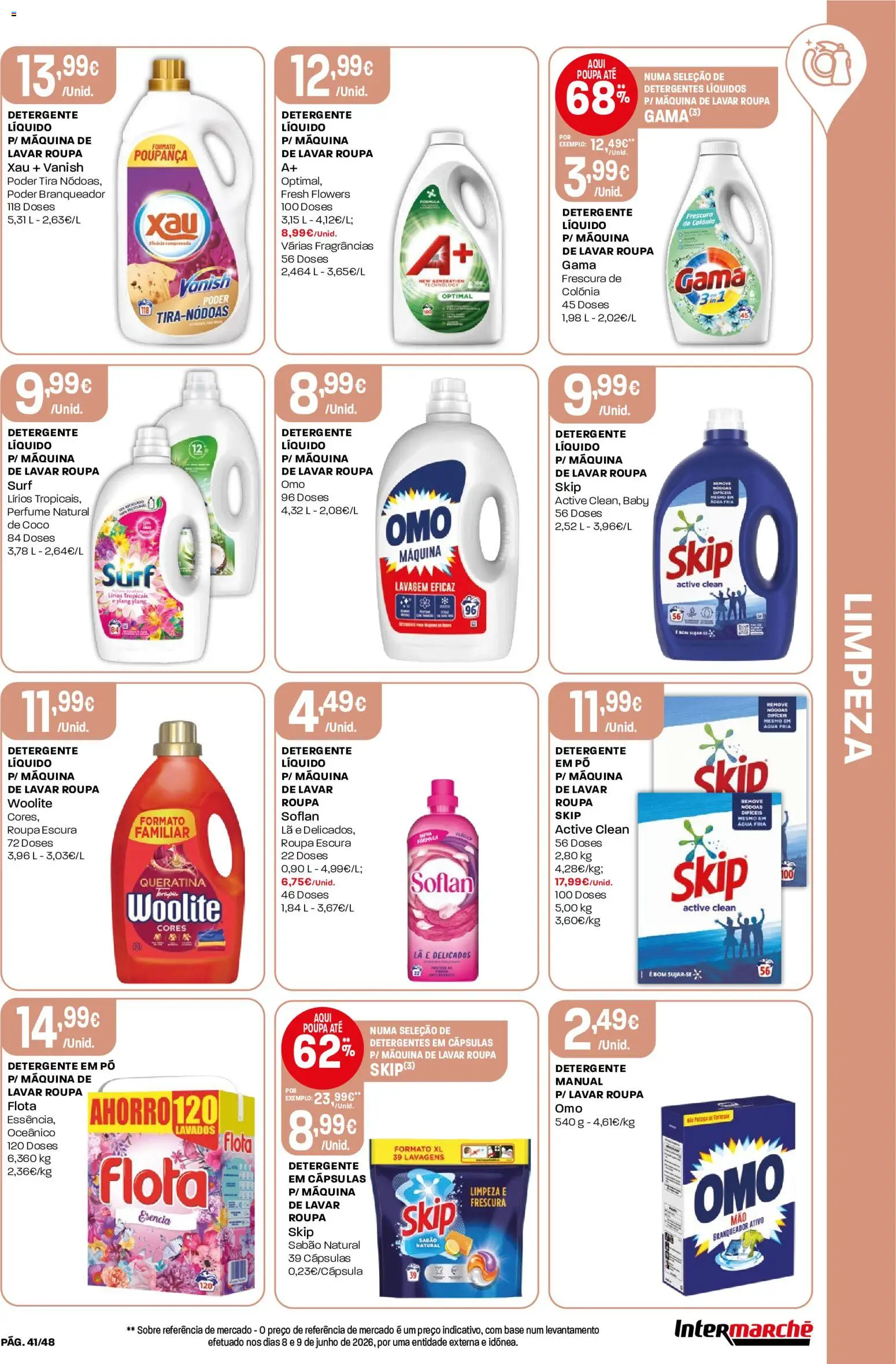 Intermarché folheto │ válido de 09/07/2026 | Página: 41 | Produtos: Agua, Perfume, Sabão, Base