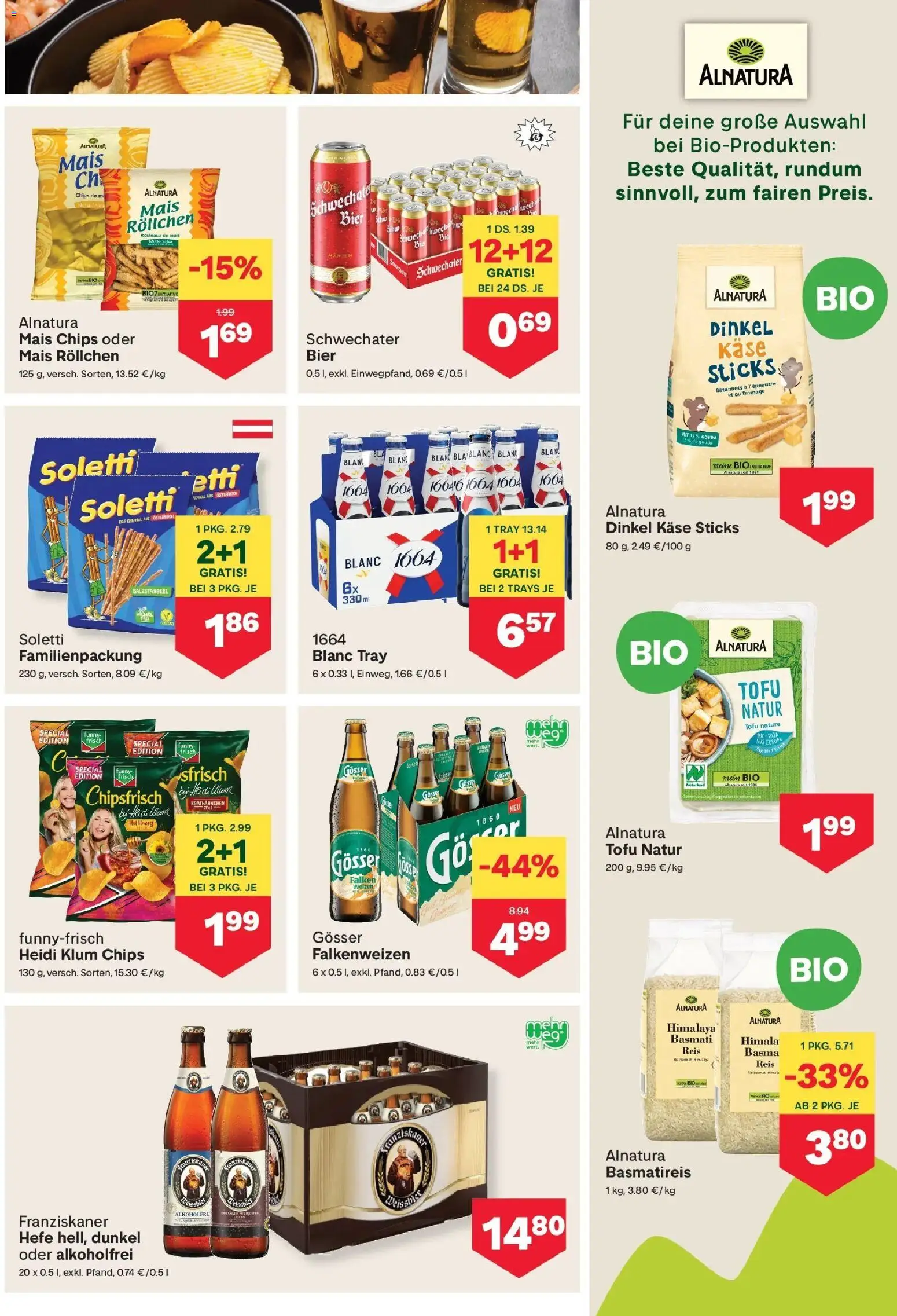 MPREIS Pfunds von 10.09.2026 - Aktuelle Angebote | Seite: 9 | Produkte: Chips, Mais, Tofu, Reis