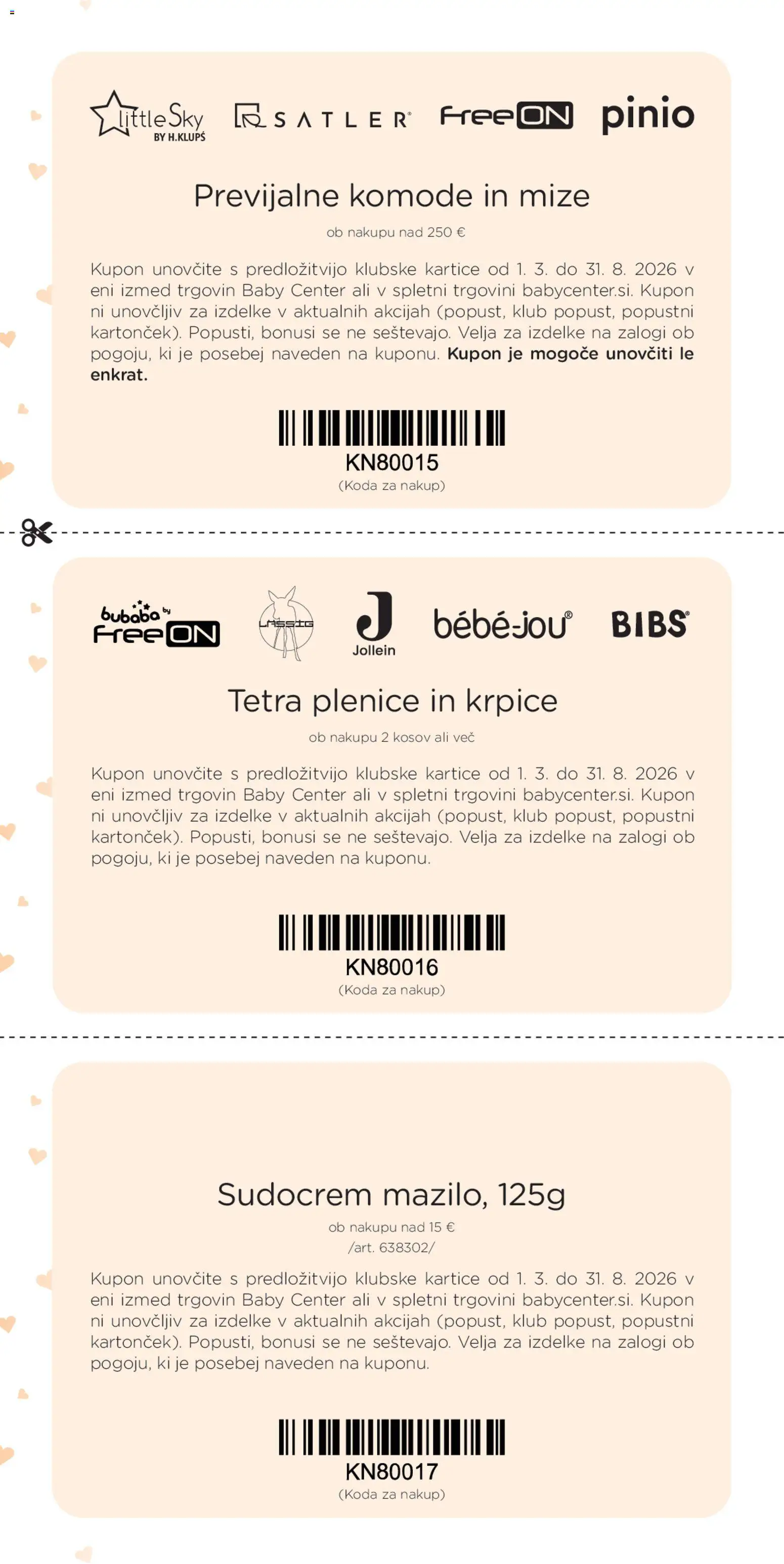 Novi Baby center katalog ponudbe – veljaven od 25.05.2026 | Stran: 24 | Izdelki: Plenice