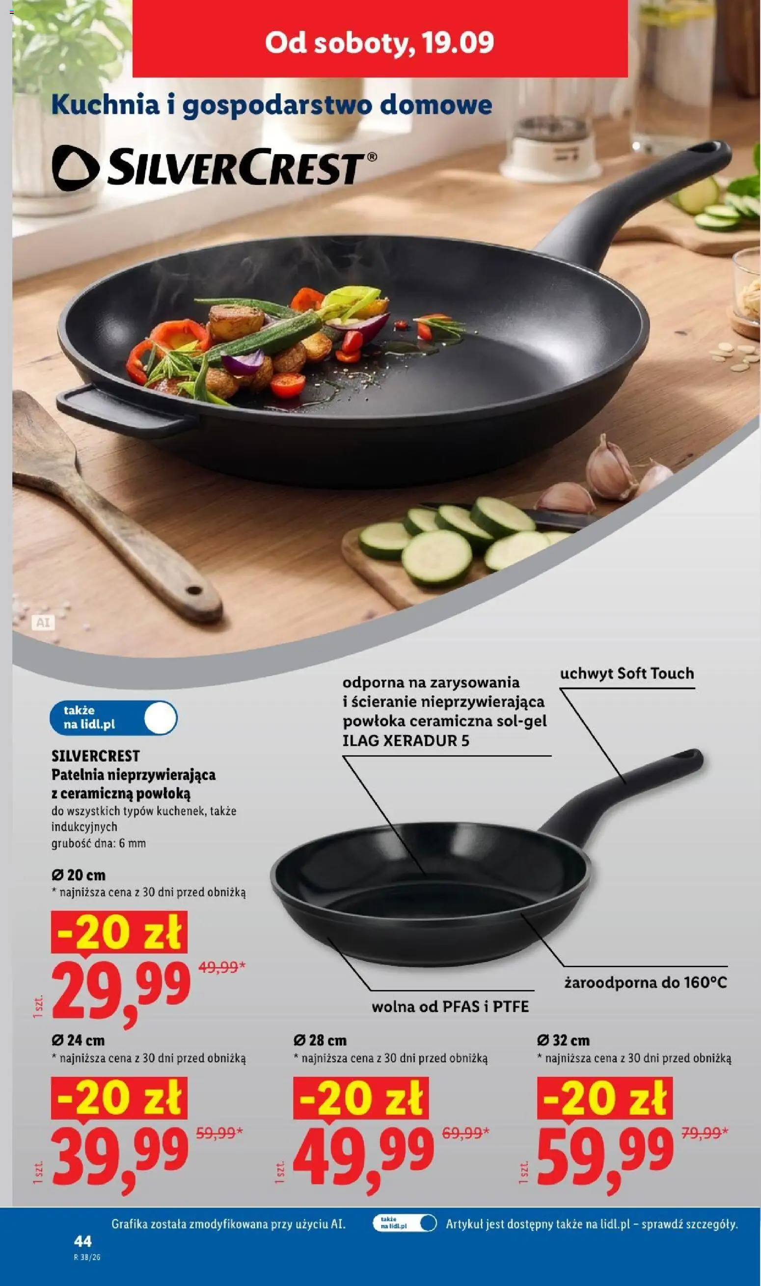 Lidl Katalog od 14.09.2026 | Strona: 54 | Produkty: Patelnia nieprzywierająca, Patelnia