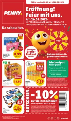 Penny Markt Eröffnung in 7000 Eisenstadt ab 16.07.2026 gültig