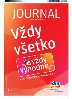 dm drogerie leták platný od 01.09.2026