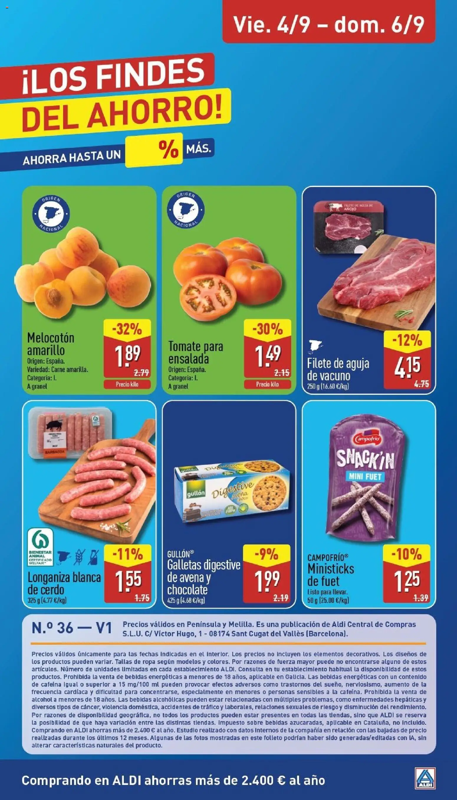 Aldi folleto Península │ válido desde el 31/08/2026 | Página: 27 | Productos: Galletas, Ensalada, Longaniza, Bebidas