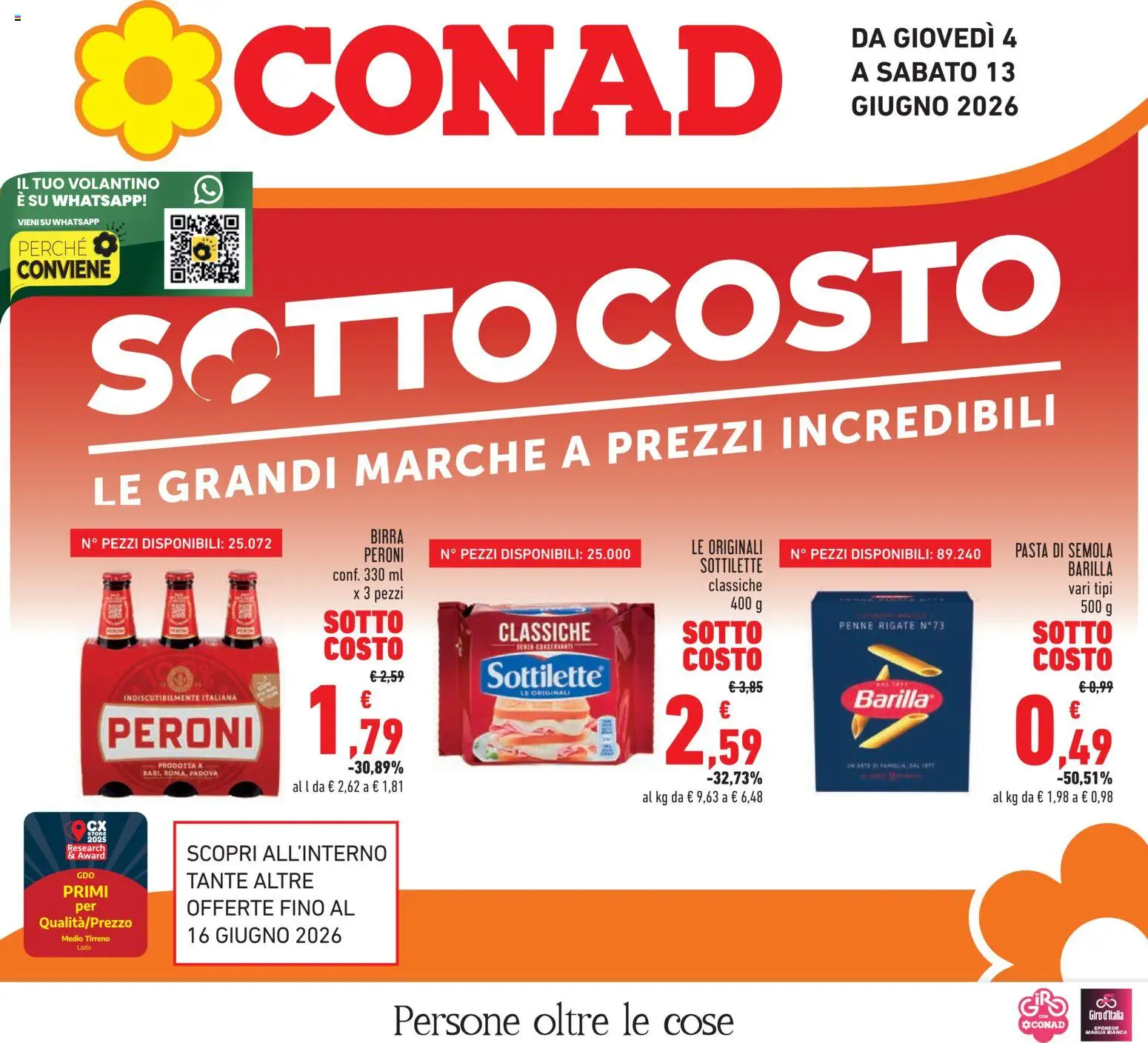 Volantino Conad del 04.06.2026 | Pagina: 1 | Prodotti: Birra, Pasta, Penne