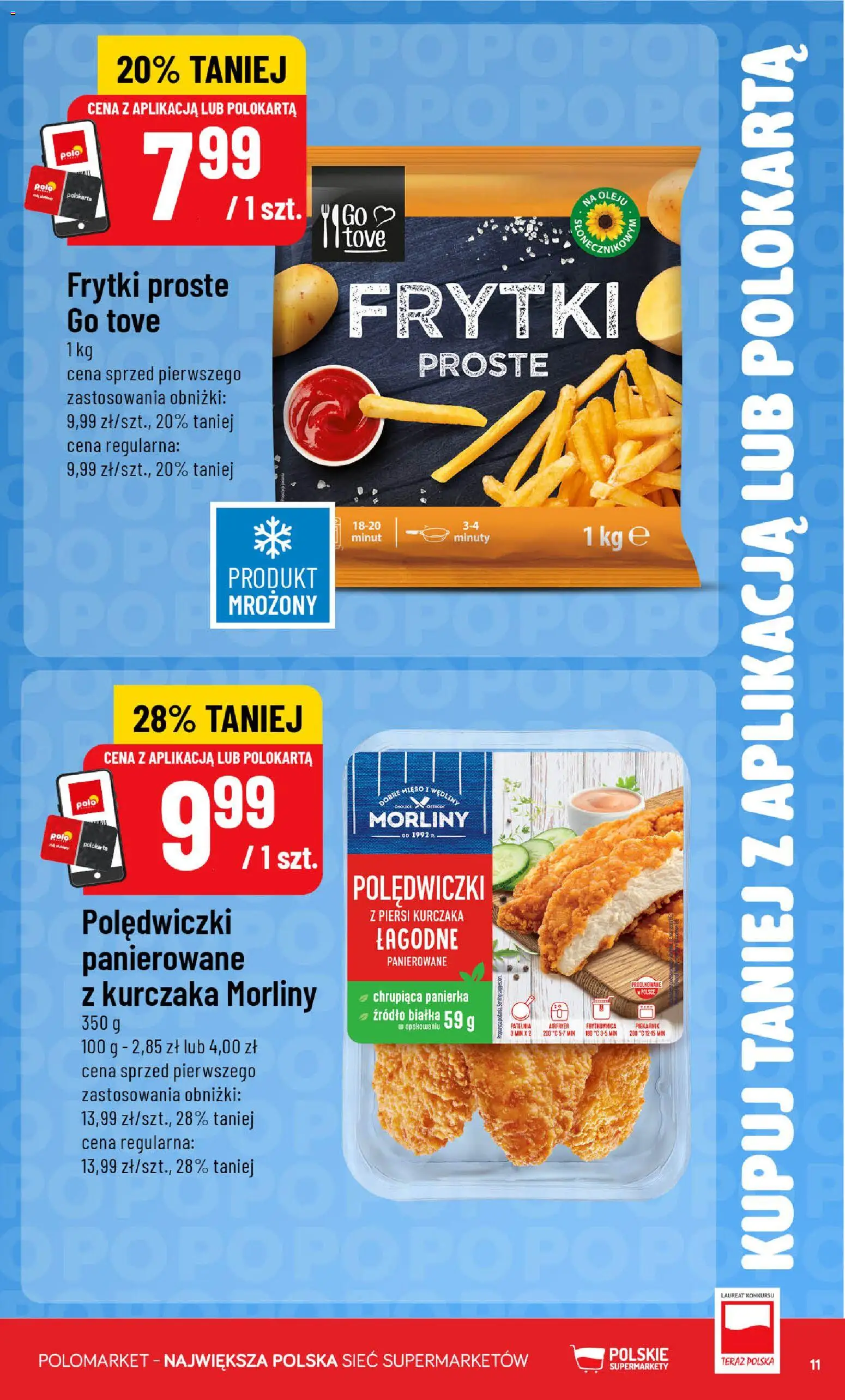 POLOmarket gazetka - Kupuj taniej od 12.08.2026 | Strona: 11 | Produkty: Panierka, Piersi, Piekarnik, Frytki