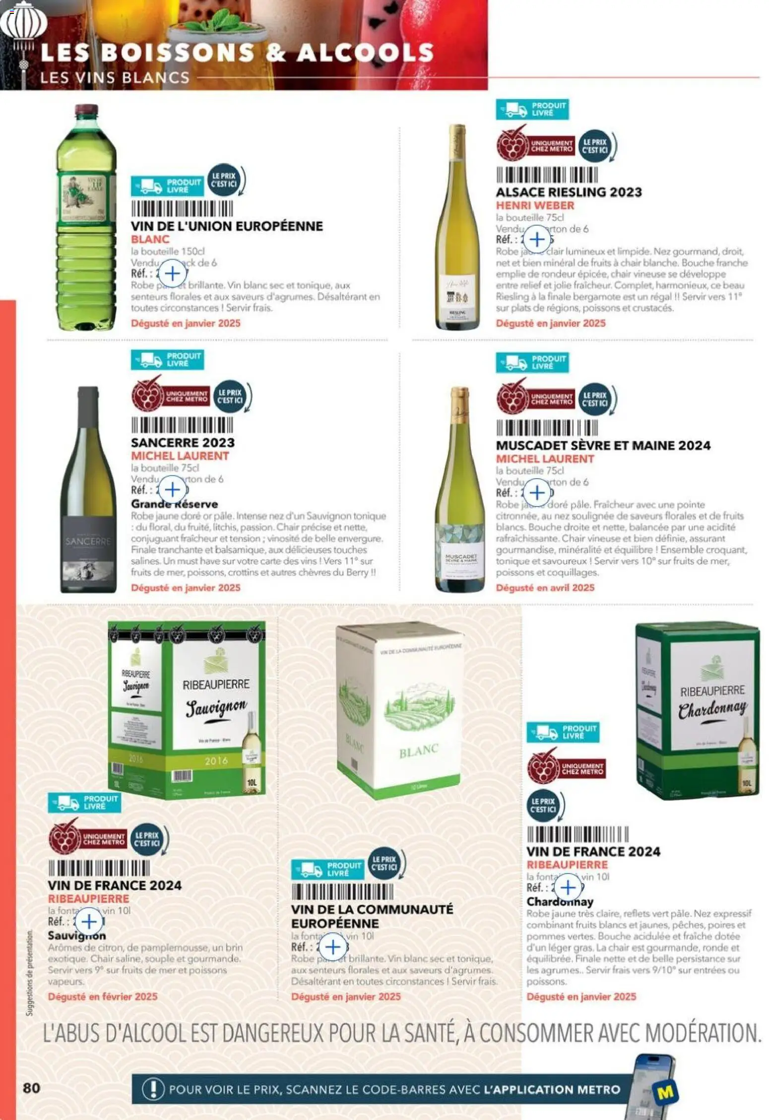 {H1} | Page: 80 | Produits: Tonique, Alcools, Vin, Livre
