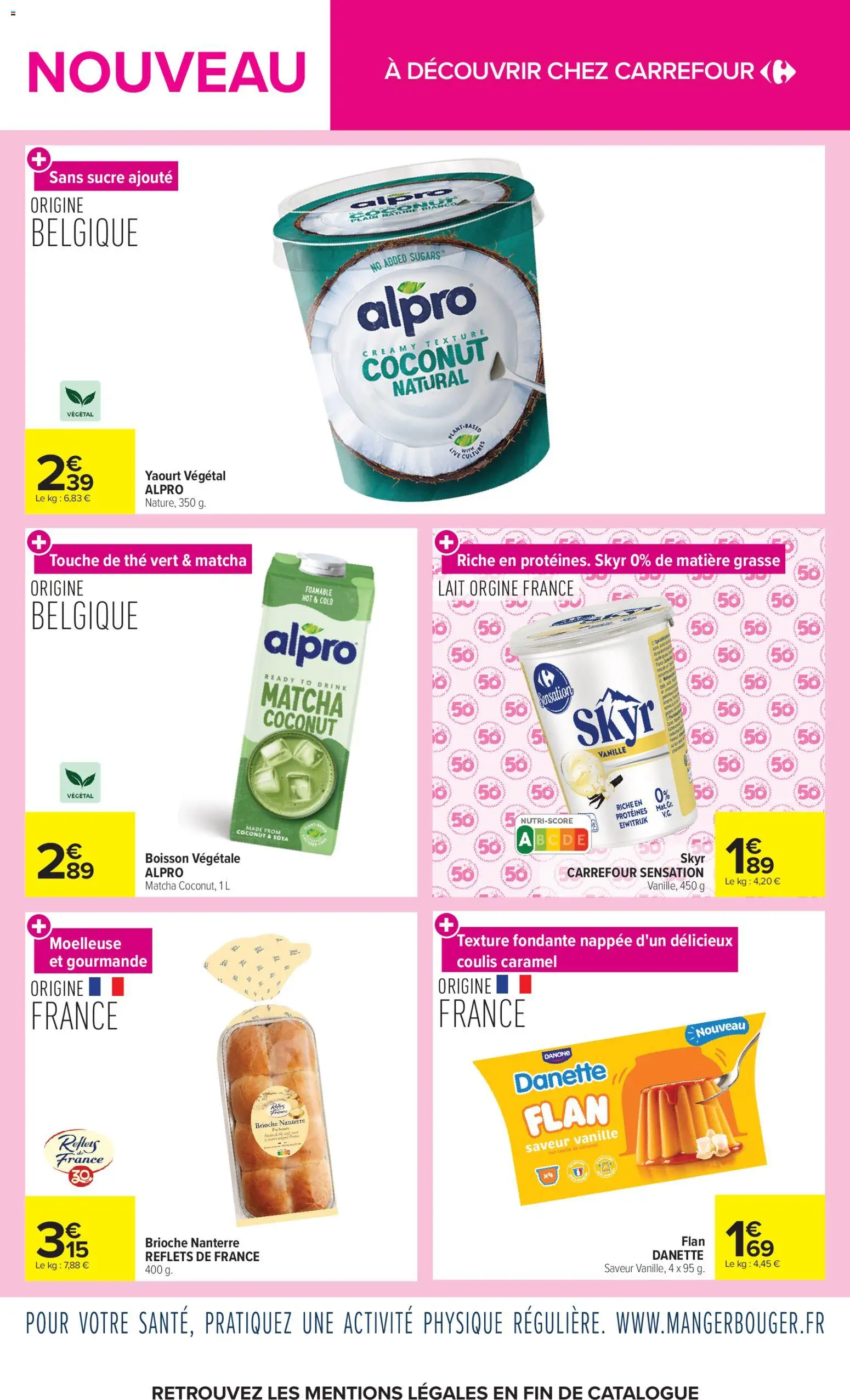 {H1} | Page: 4 | Produits: Matcha, Vanille, Lait, Skyr