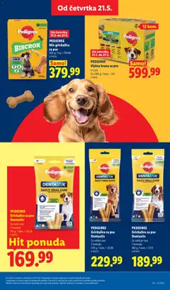 PEDIGREE Grickalice za pse Dentastix, Grickalice za pse Dentastix, za male rase, 7 komada, 110 g - pregled Lidl kataloga - važi od 21.05.2026 | Strana: 41