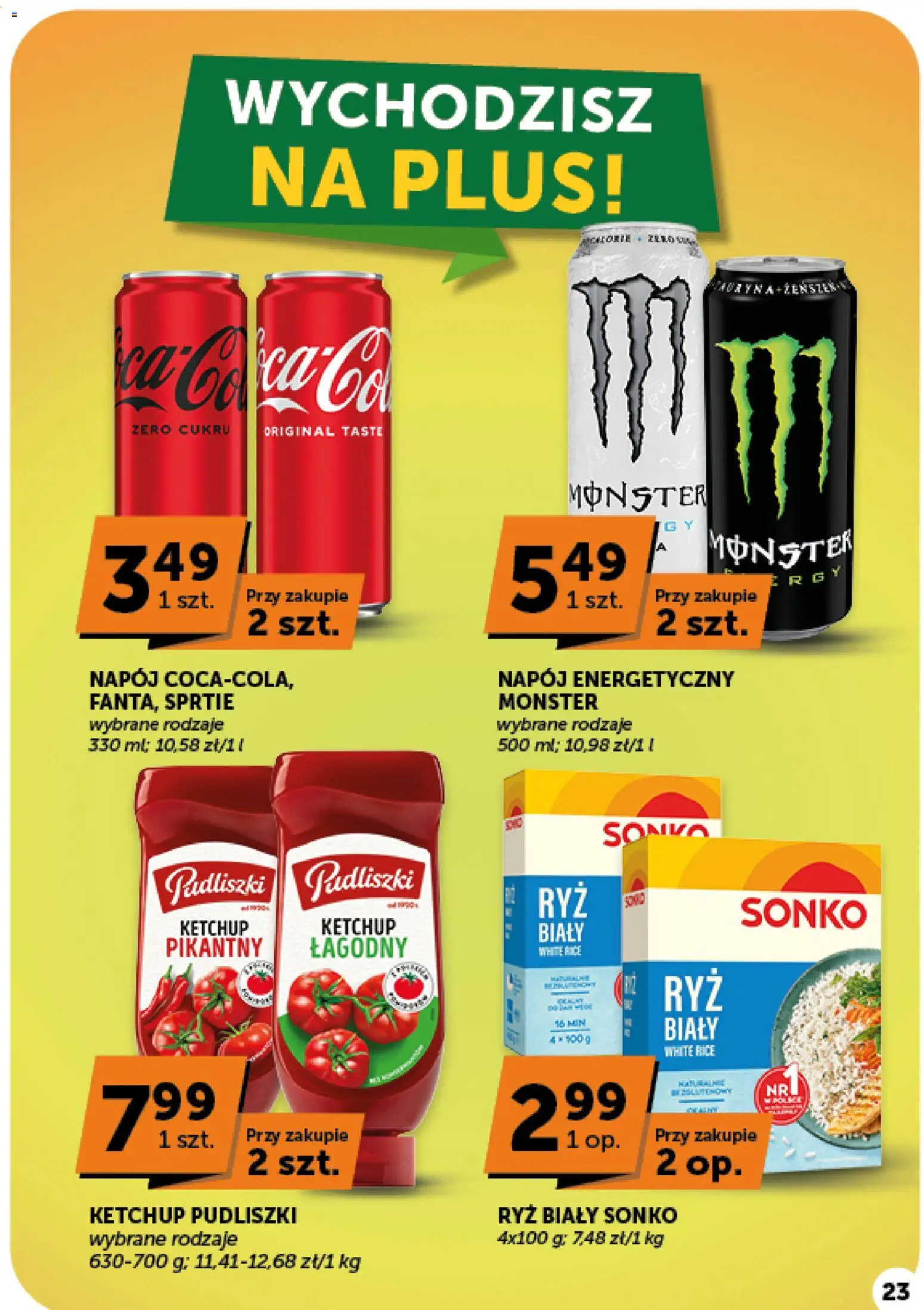 Euro Sklep gazetka od 01.10.2026 | Strona: 23 | Produkty: Ketchup, Ryż biały, Napój energetyczny, Ryż