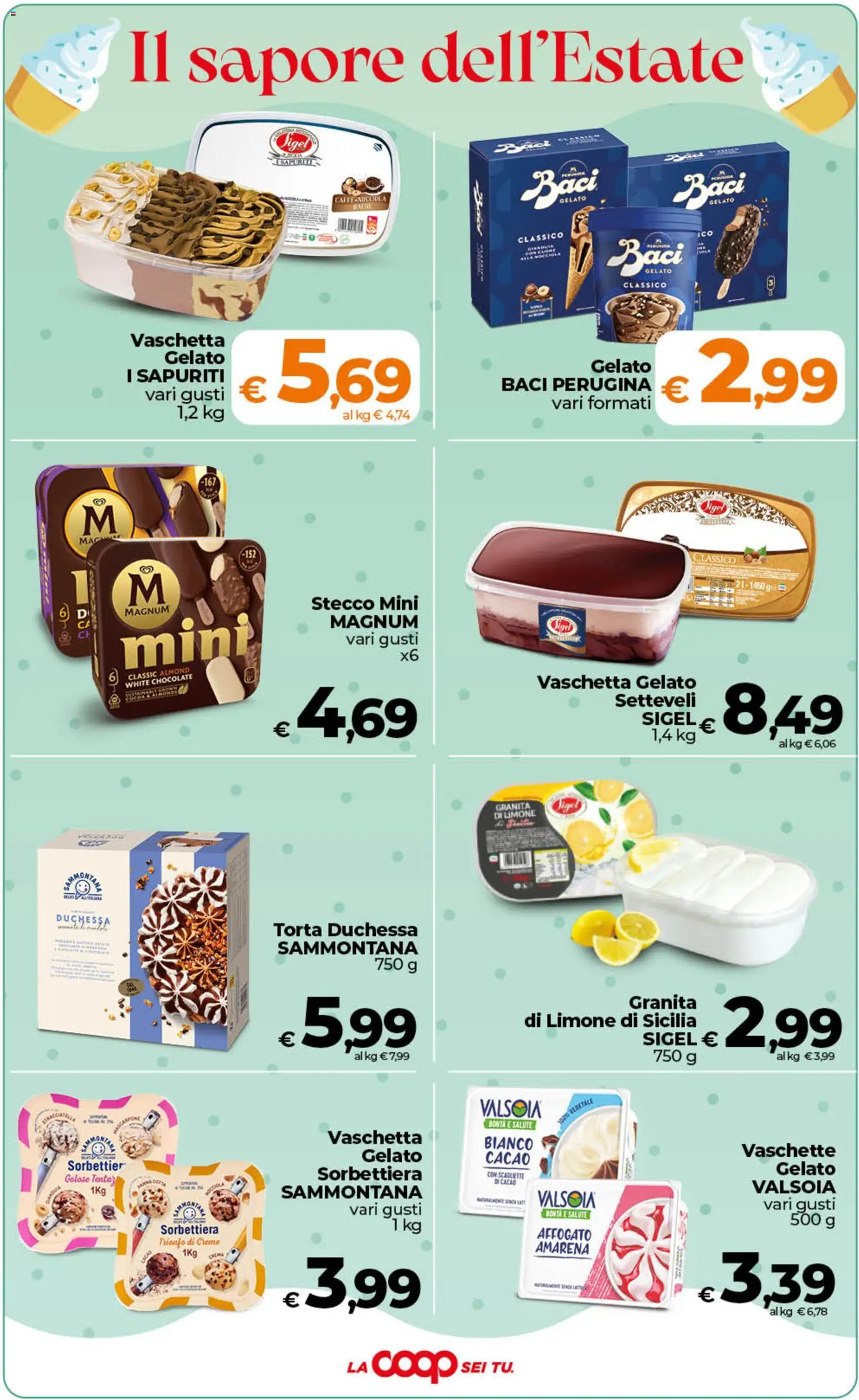 Volantino Ipercoop del 11/08/2026 | Pagina: 14 | Prodotti: Magnum, Gelato, Mascarpone, Amarena