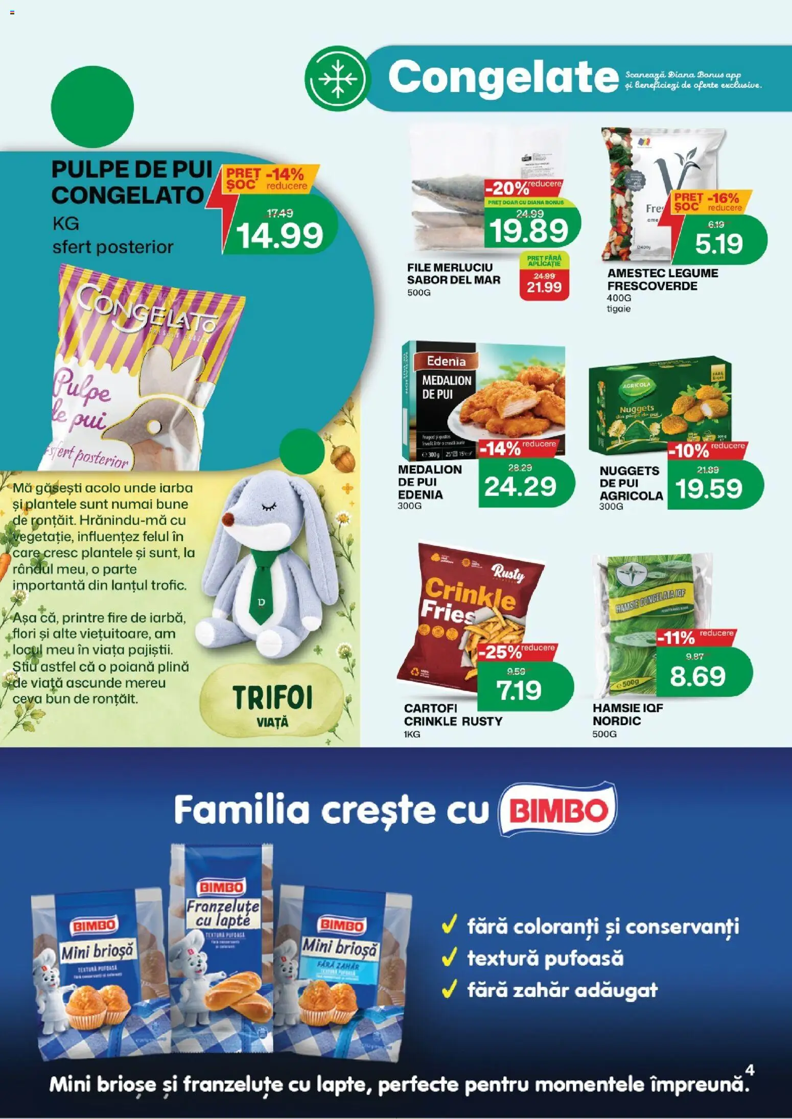 Noul catalog Diana – valabil de la 16.10.2026 | Pagină: 5 | Produse: Briose, Agricola, Brioşă, Legume