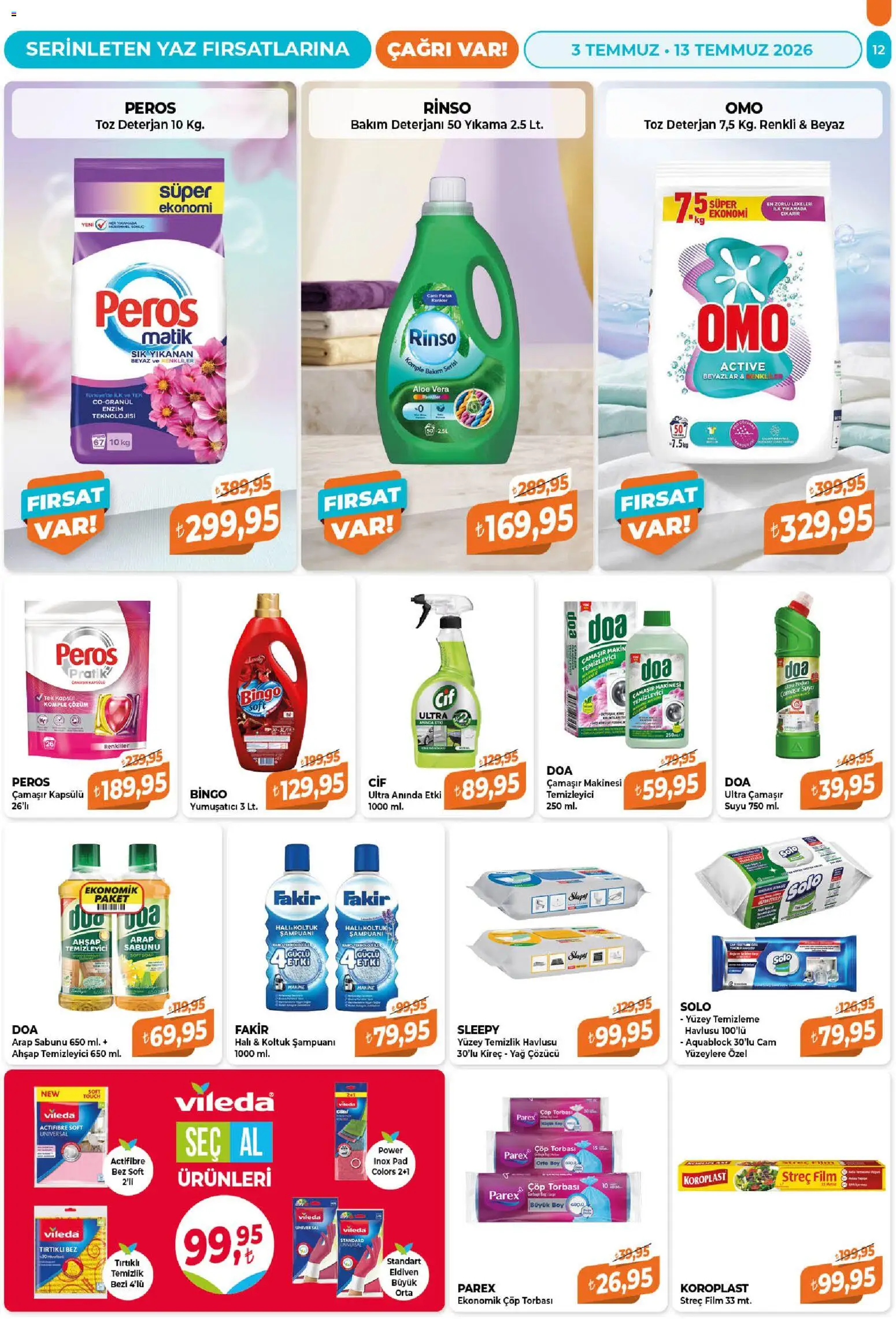 Çağrı Market Katalog - 03 Temmuz 2026 tarihinden itibaren geçerlidir | Sayfa: 12