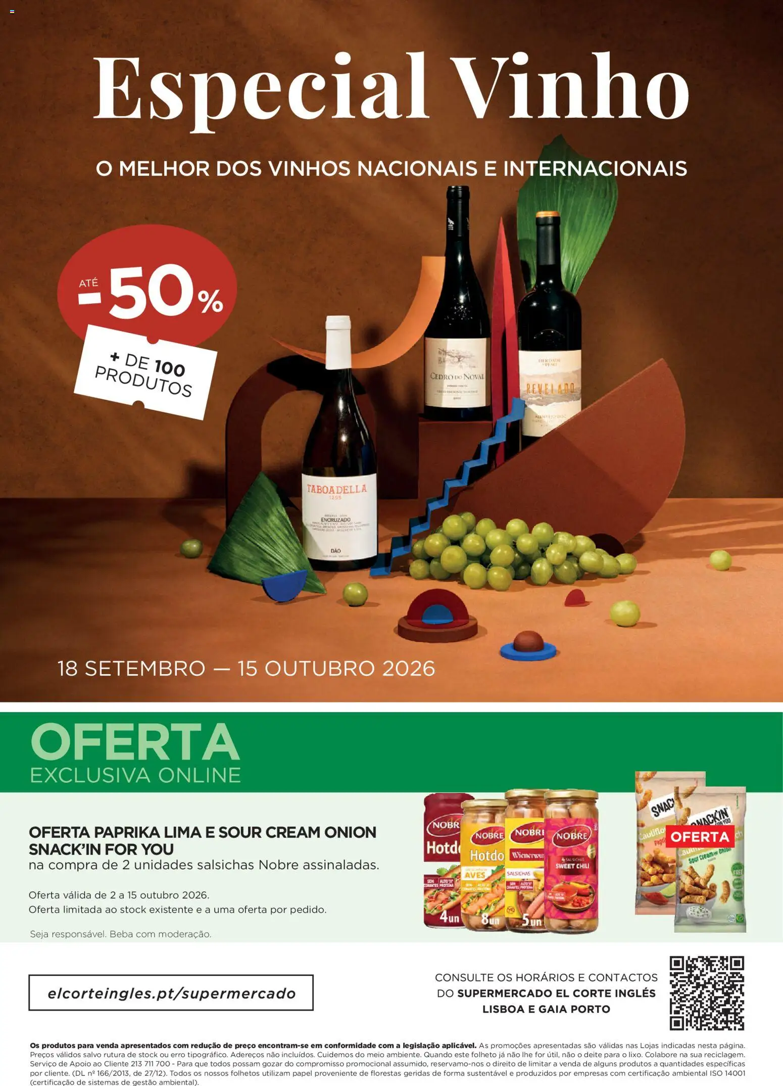 El Corte Ingles folheto │ válido de 02/10/2026 | Página: 28 | Produtos: Vinho, Lima, Salsichas