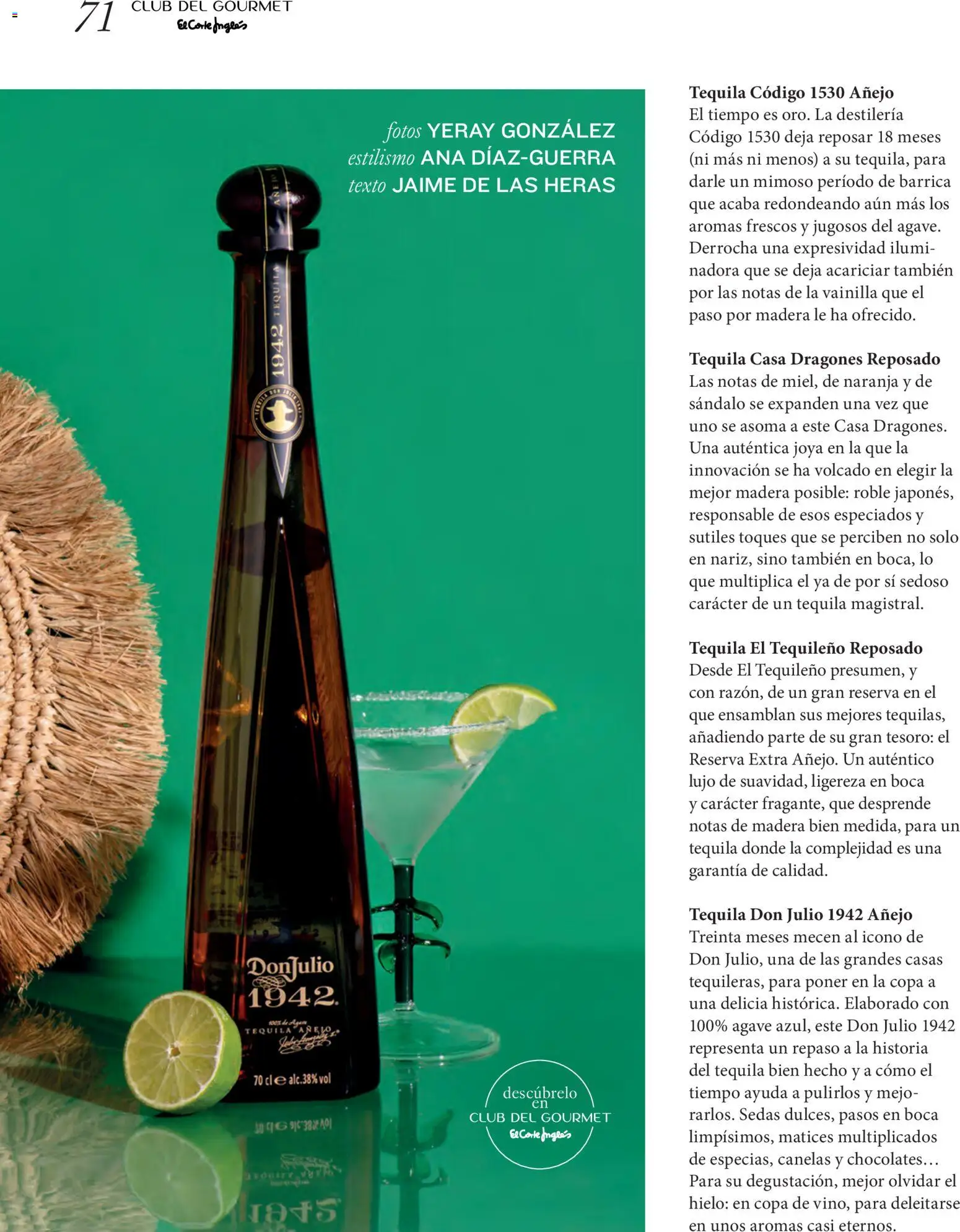 El Corte Inglés ofertas │ válido desde el 22/06/2026 | Página: 71 | Productos: Tequila, Hielo, Vainilla, Agave