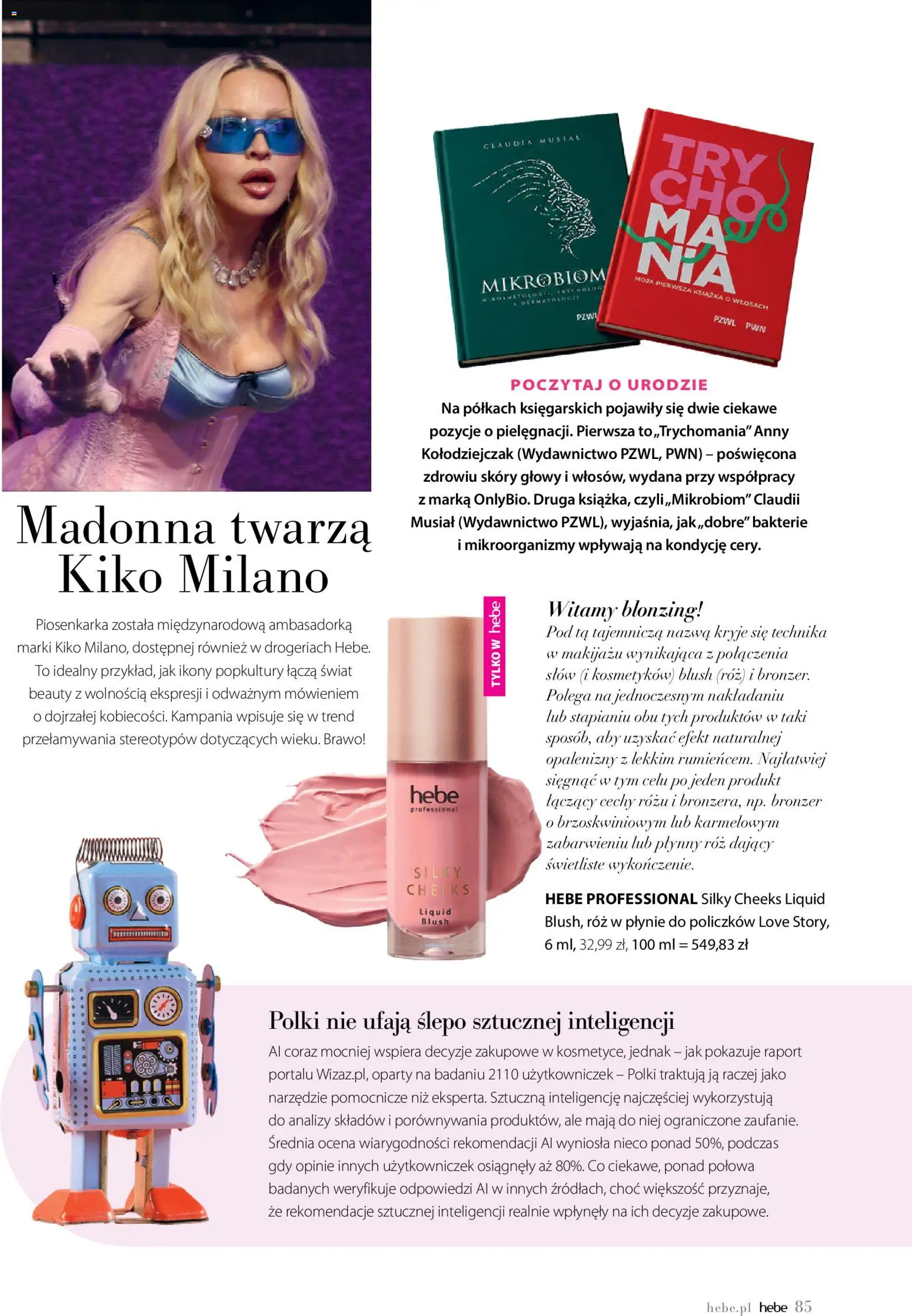 Hebe gazetka - Magazyn od 01.09.2026 | Strona: 85 | Produkty: Bronzer, Róż