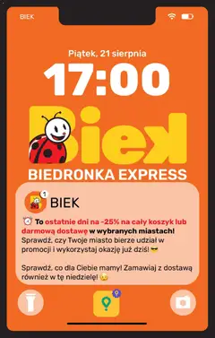 Náhled letáku Biedronka Polsko leták - Biek Exspress od 21.08.2026