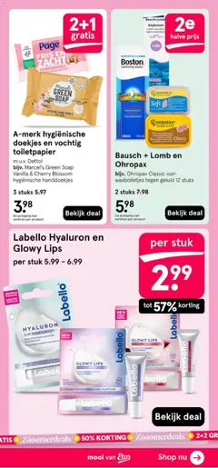 Etos folder - Voorbeeld van een folder van Etos, geldig van 06-07-2026 | Pagina: 81 | Producten: Ostyalap, Kan, Geluid, Toiletpapier