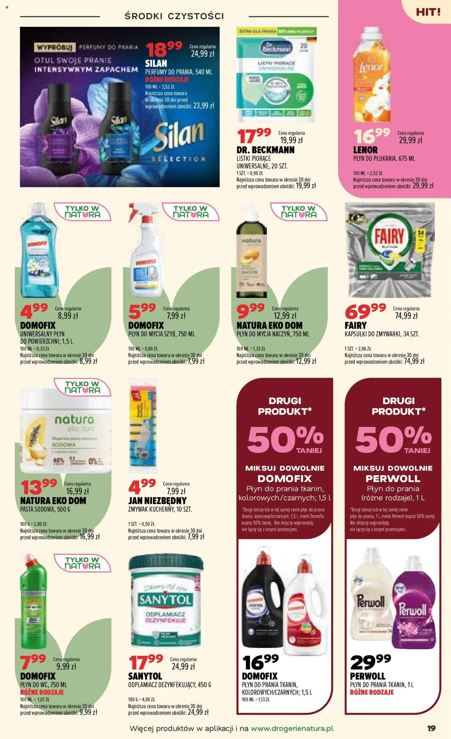 Drogerie Natura gazetka od 07.07.2026 | Strona: 19 | Produkty: Perfumy, Fairy, Odplamiacz