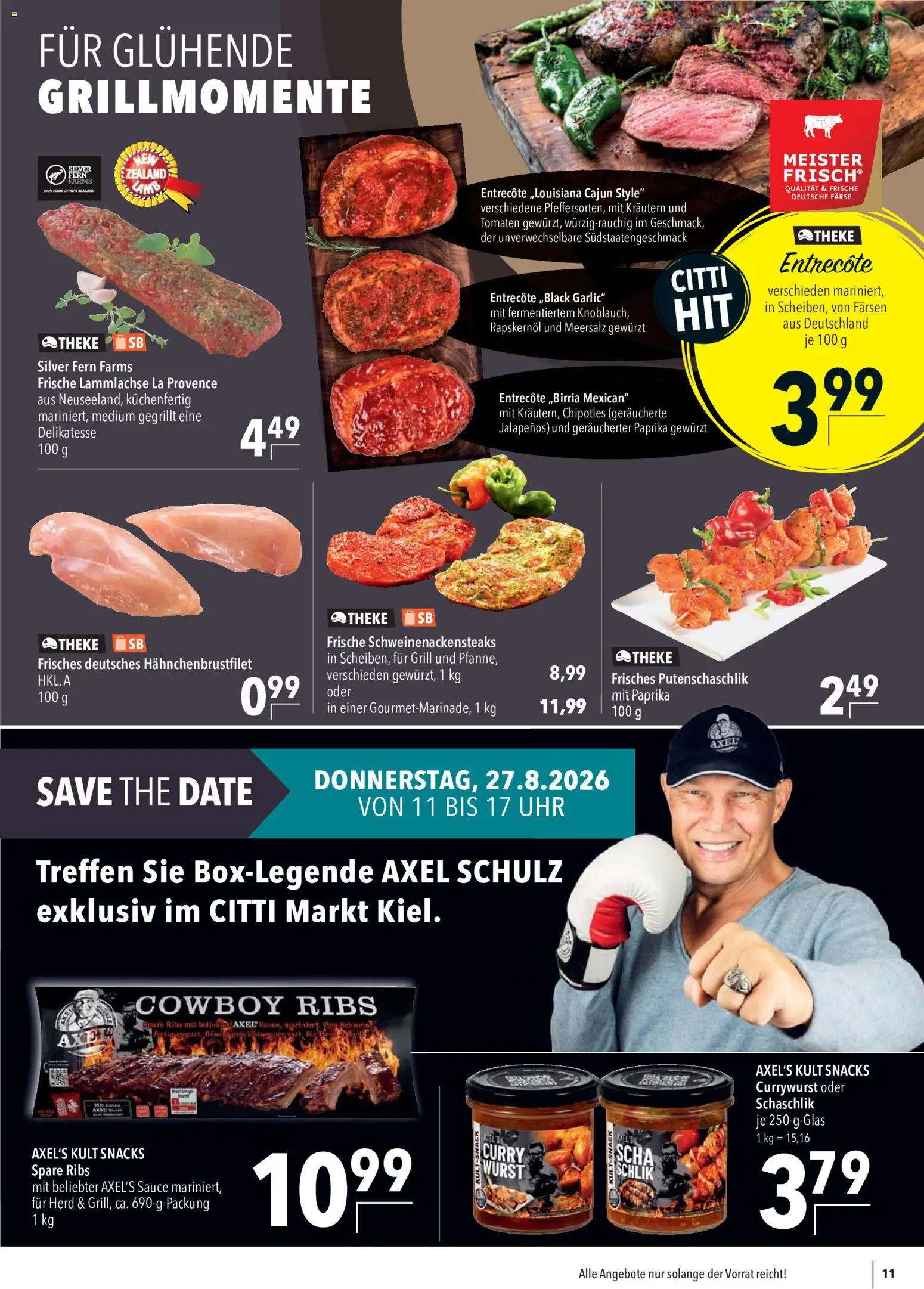 CITTI Markt Prospekt – gültig ab 26.08.2026 | Seite: 11 | Produkte: Herd, Grill, Spare ribs, Paprika