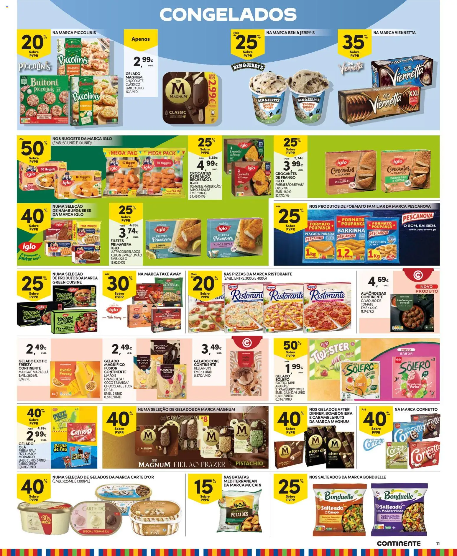 Continente Madeira │ válido de 09.06.2026 | Página: 11 | Produtos: Solero exotic, Frango, Pescada, Gelado