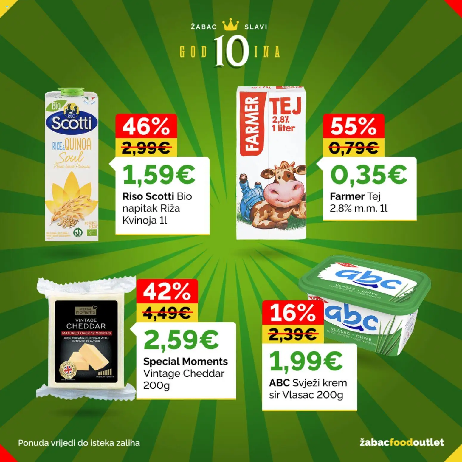 Žabac katalog | vrijedi od 26.06.2026 | Stranica: 36 | Proizvodi: Krem sir, Sir, Riža