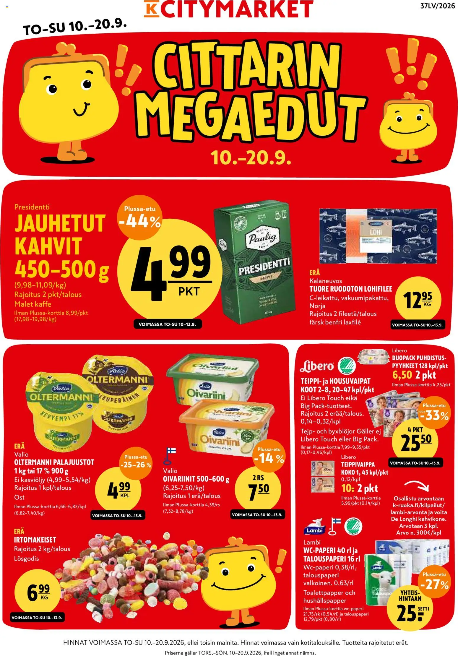 K-Citymarket tarjoukset – voimassa 10/09/2026 alkaen | Sivu: 1