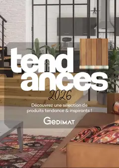 Gedimat - Prévisualisation de Gedimat tendances 2026 valide à partir de 03/07/2026