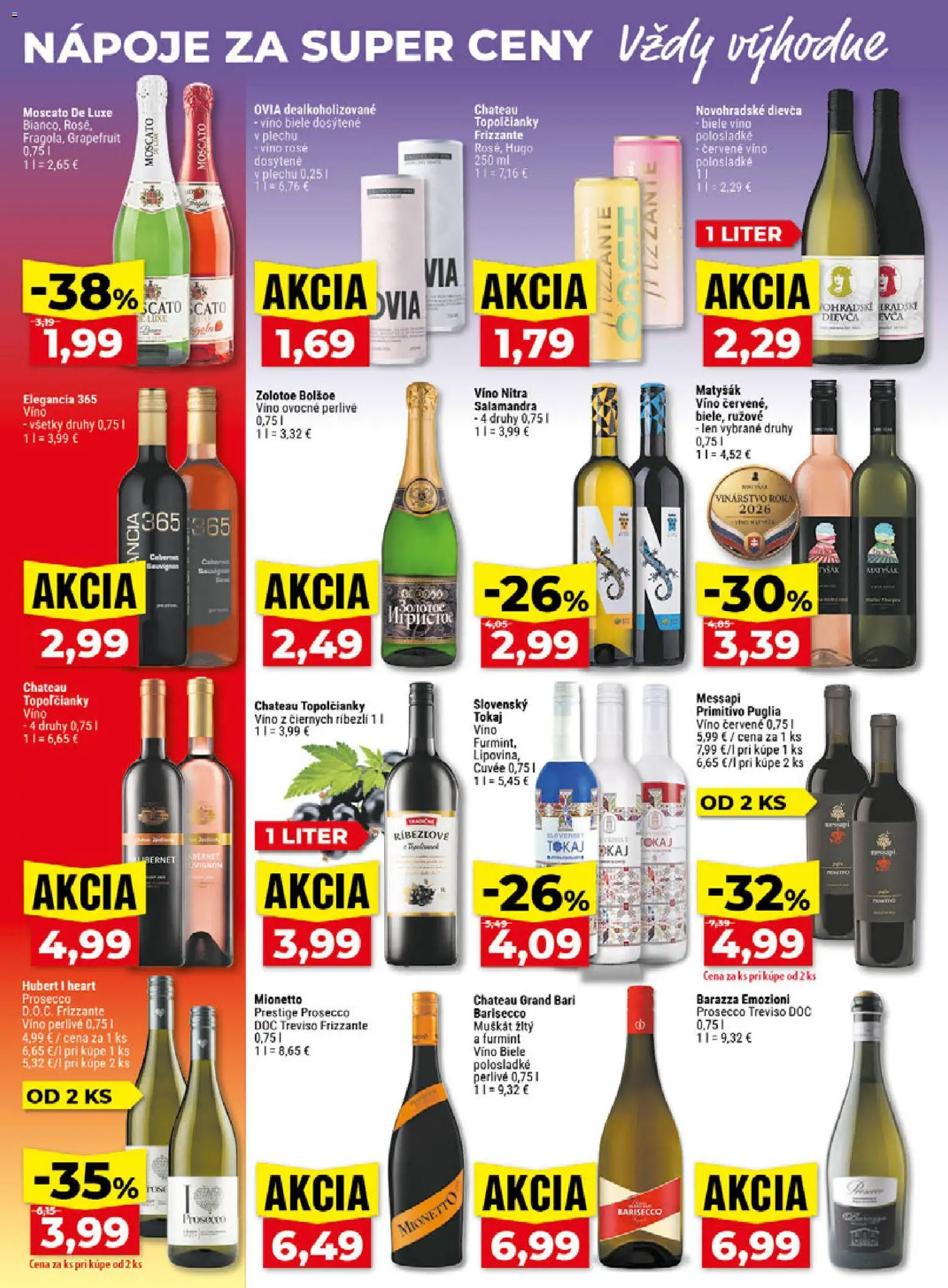 Nové Klas akcie – leták je platný od 07.09.2026 | Strana: 21 | Produkty: Víno, Prosecco, Nápoje, Červené víno