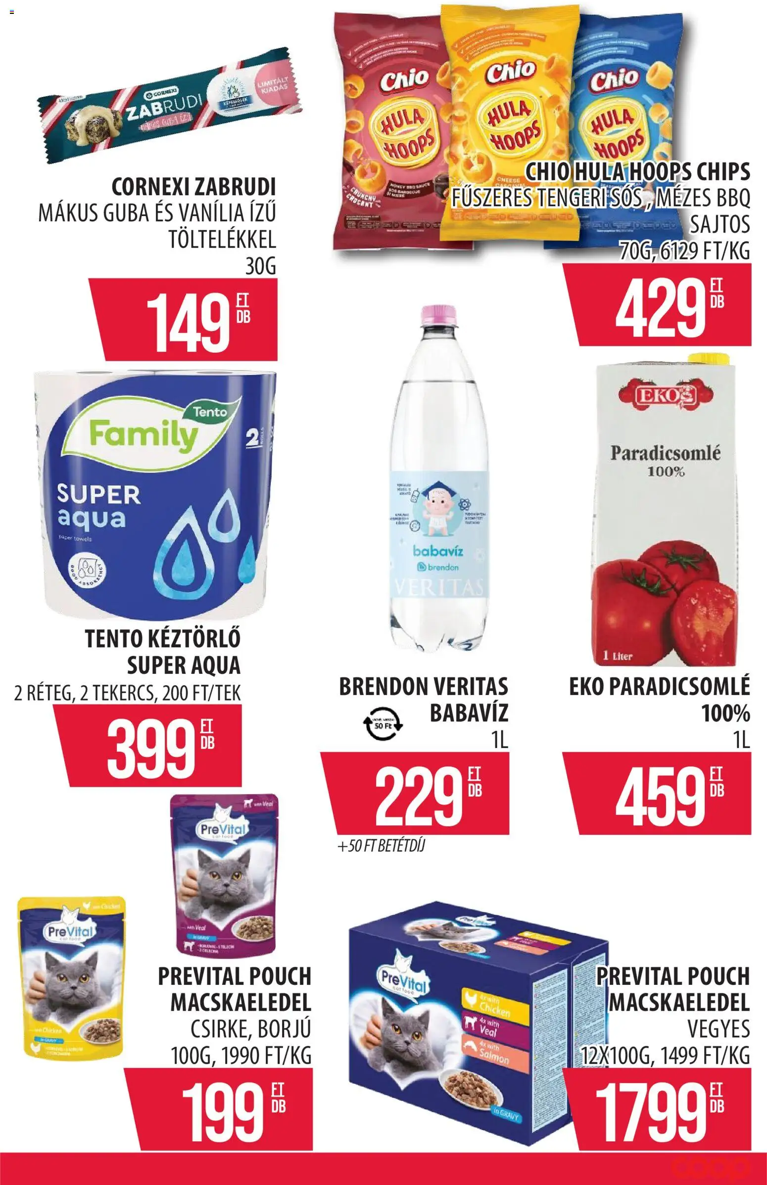 COOP Szolnok akciós ujság - amely érvényes a következő dátumtól: 07.05.2026 | Oldal: 14 | Termékek: Chips, Macskaeledel, Paradicsomlé