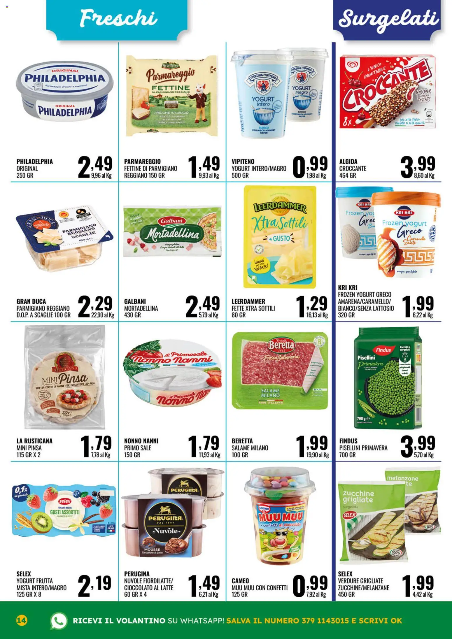 Volantino GECOP del 13/07/2026 | Pagina: 14 | Prodotti: Frutta, Melanzane, Zucchine, Parmigiano reggiano