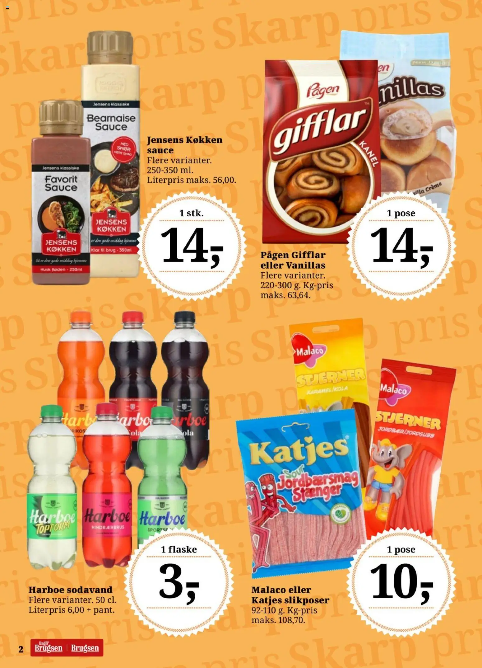 Dagli'Brugsen tilbudsavis – gyldig fra 09/10/2026 | Side: 2 | Produkter: Smør, Kanel, Sodavand, Is