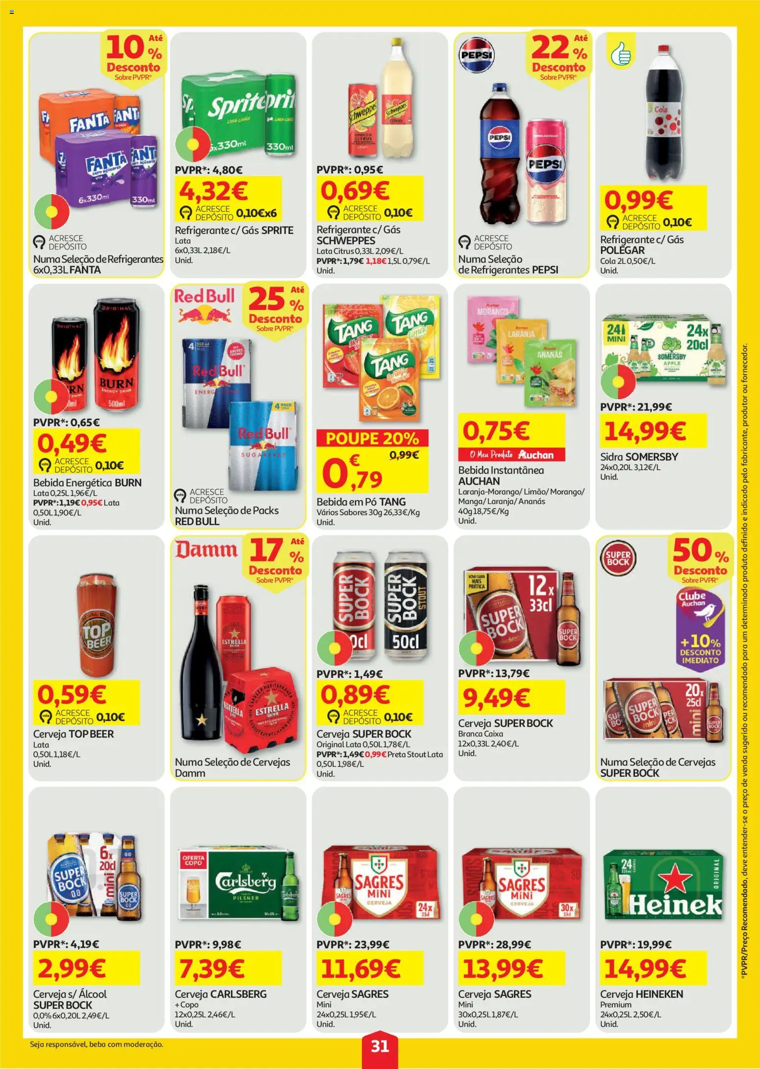 Auchan folheto │ válido de 30/07/2026 | Página: 31 | Produtos: Fanta, Top, Caixa, Somersby