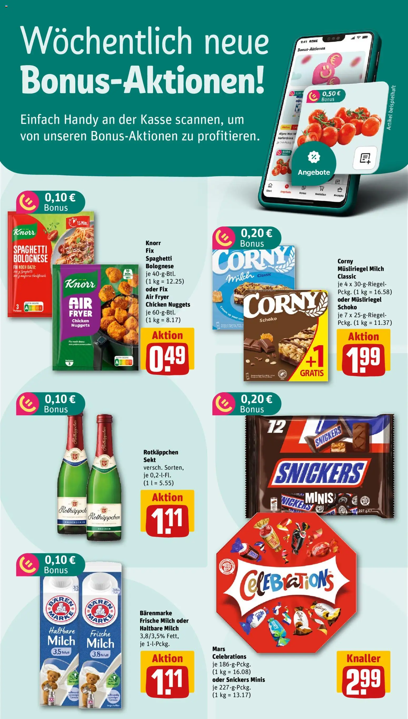 {H1} | Pagina: 2 | Producten: Spaghetti, Chicken Nuggets, Snickers, Sekt