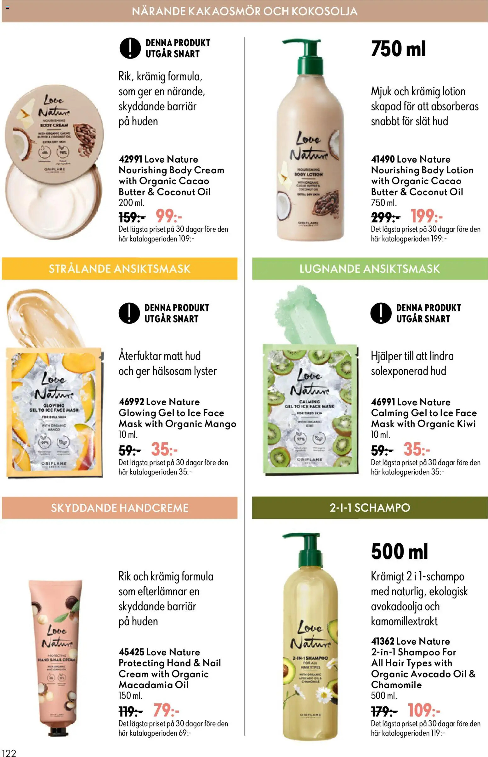 Oriflame reklamblad aktuell från 26/08/2026 | Sida: 122 | Produkter: Avocado, Schampo, Avokadoolja, Kakaosmör