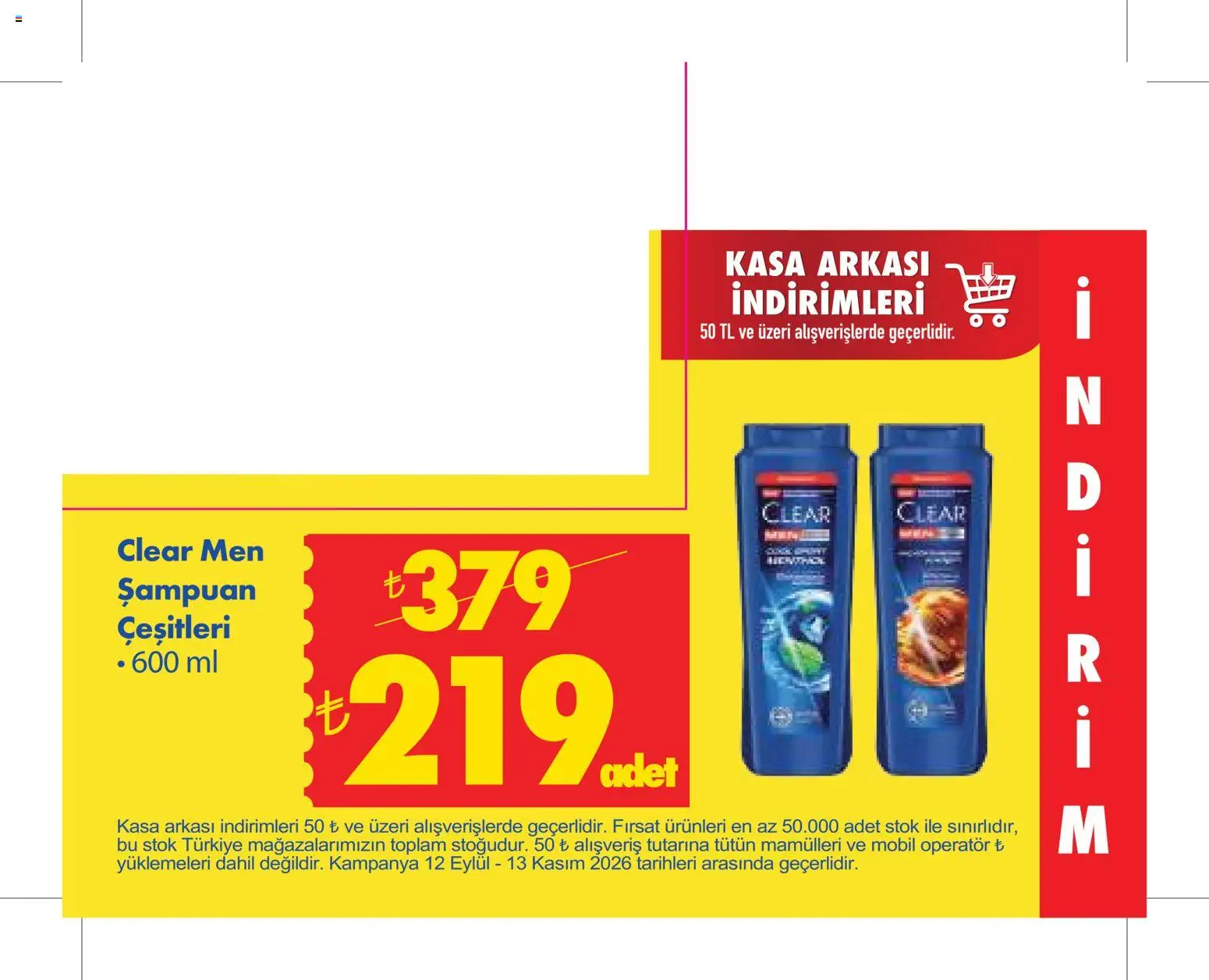 Şok Market Katalog - 09 Eylül 2026 tarihinden itibaren geçerlidir | Sayfa: 3 | Ürünler: Şampuan, Kasa
