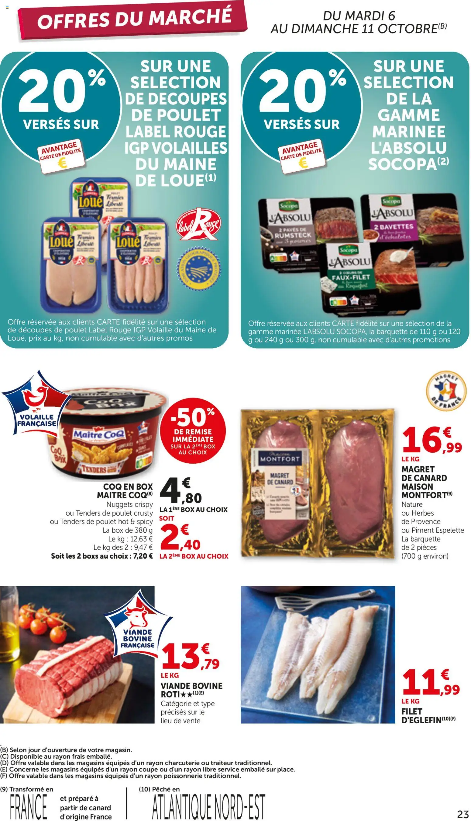 {H1} | Page: 23 | Produits: Poissonnerie, Bavettes, Piment, Rumsteck