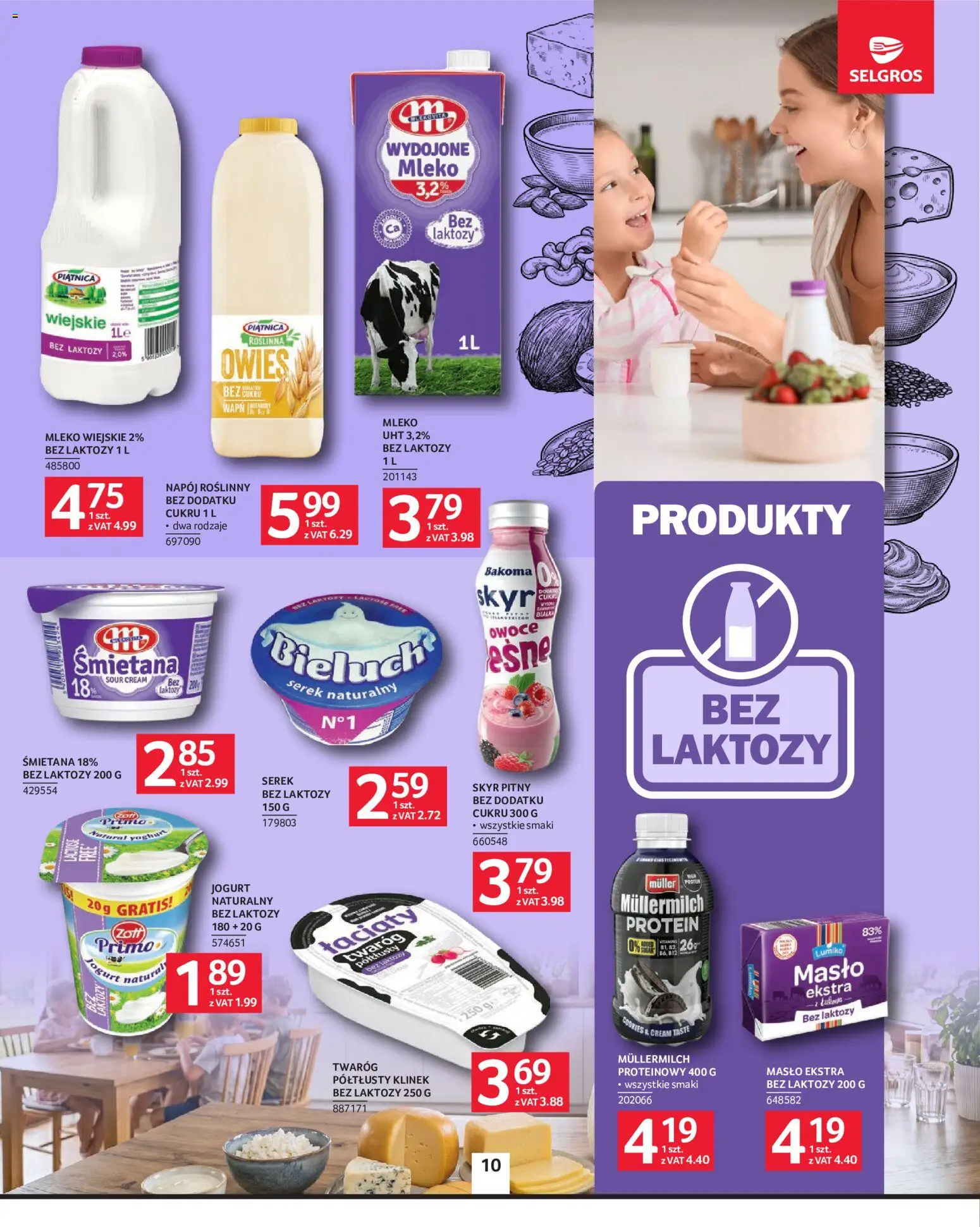 Selgros cash&carry gazetka od 21.05.2026 | Strona: 10 | Produkty: Masło, Twaróg, Owoce, Skyr