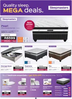 Sleepmasters specials catalogue – valid from 16/07/2026 | Page: 9 | Products: Double bed, Queen bed, Bed, Mattress