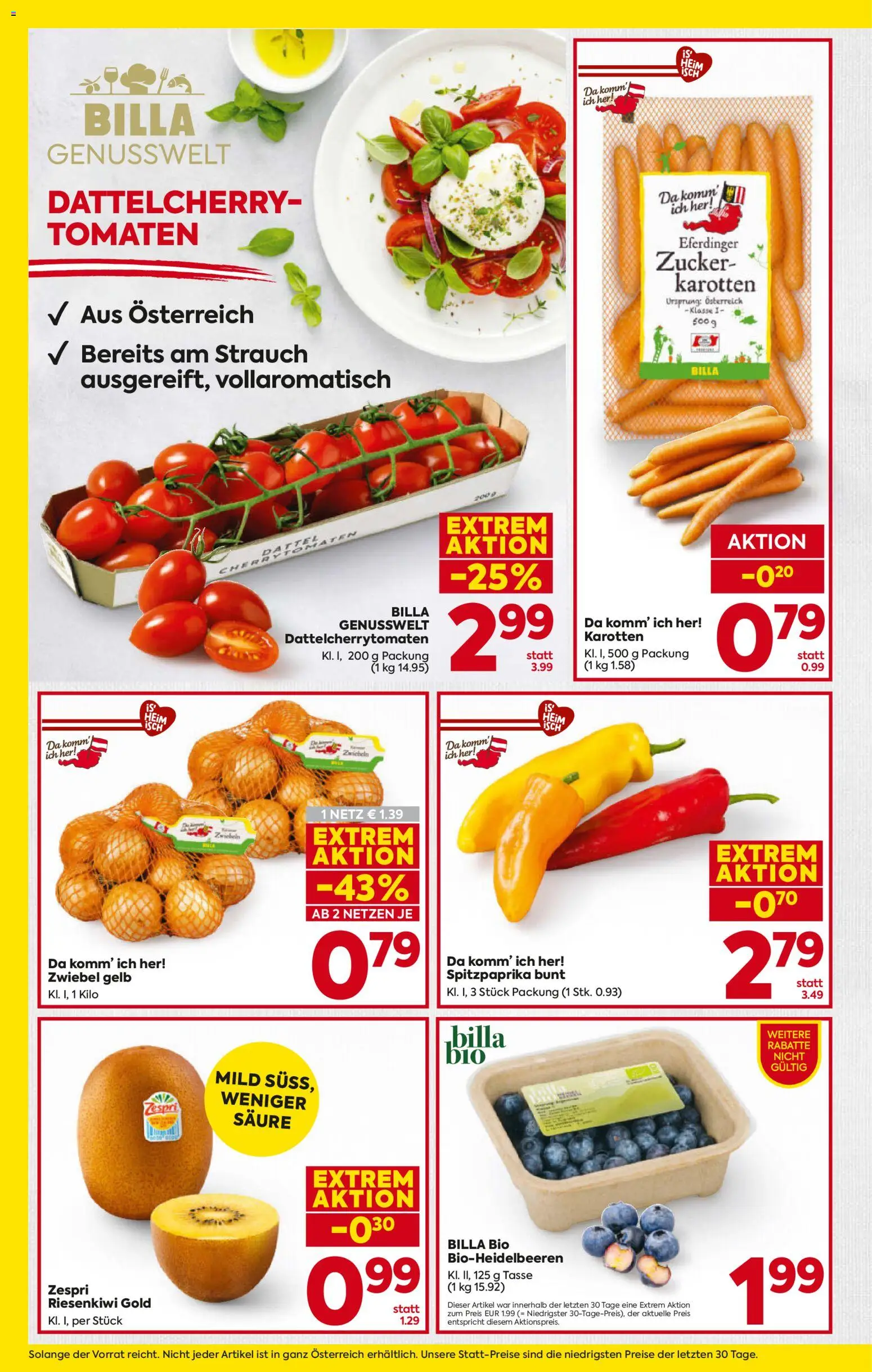 Billa Flugblatt - Salzburg gültig ab 07.05.2026 | Seite: 8 | Produkte: Zwiebeln, Zucker, Tomaten