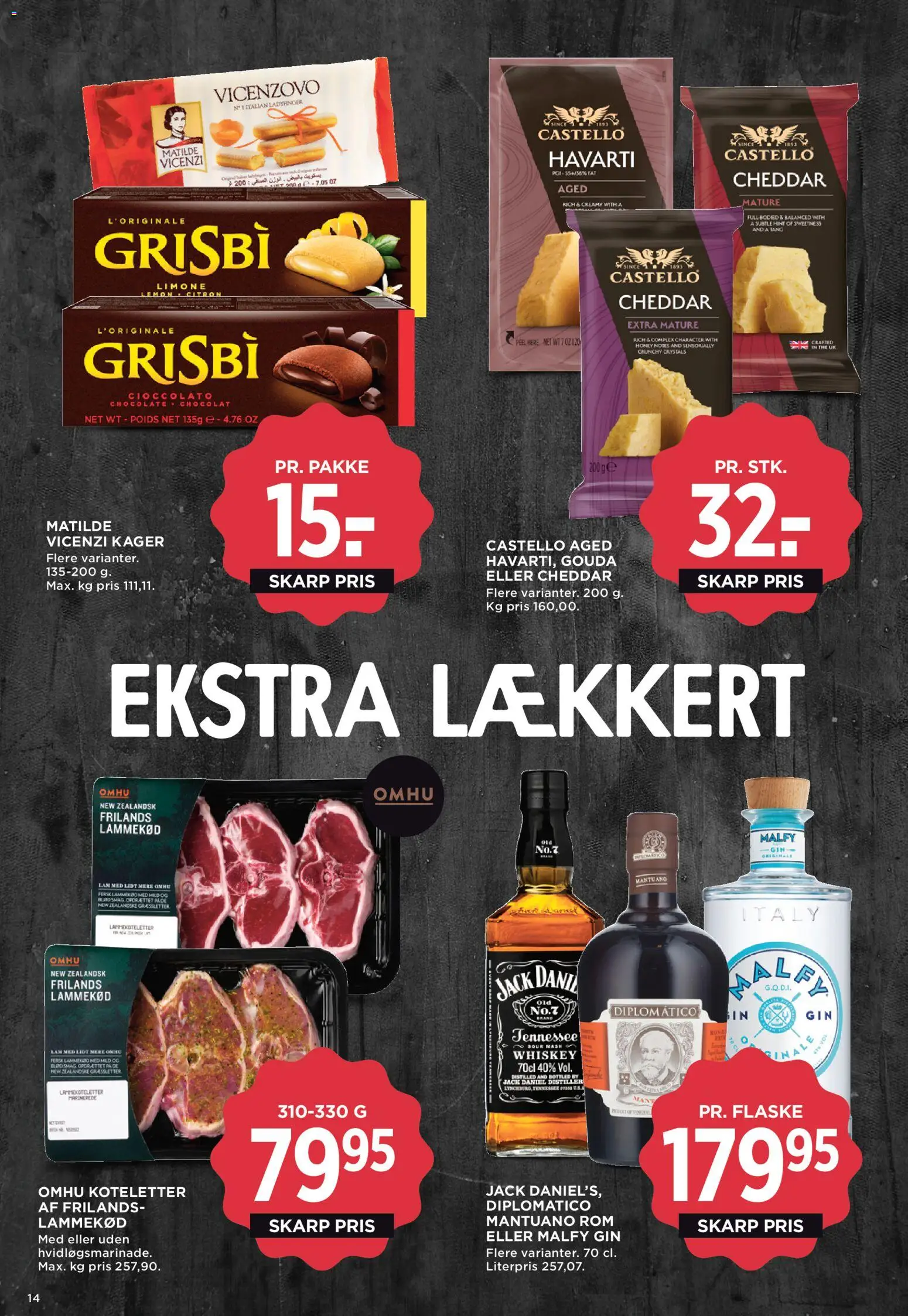 Meny tilbudsavis – gyldig fra 19.06.2026 | Side: 22 | Produkter: Cheddar, Koteletter, Lammekød, Kager